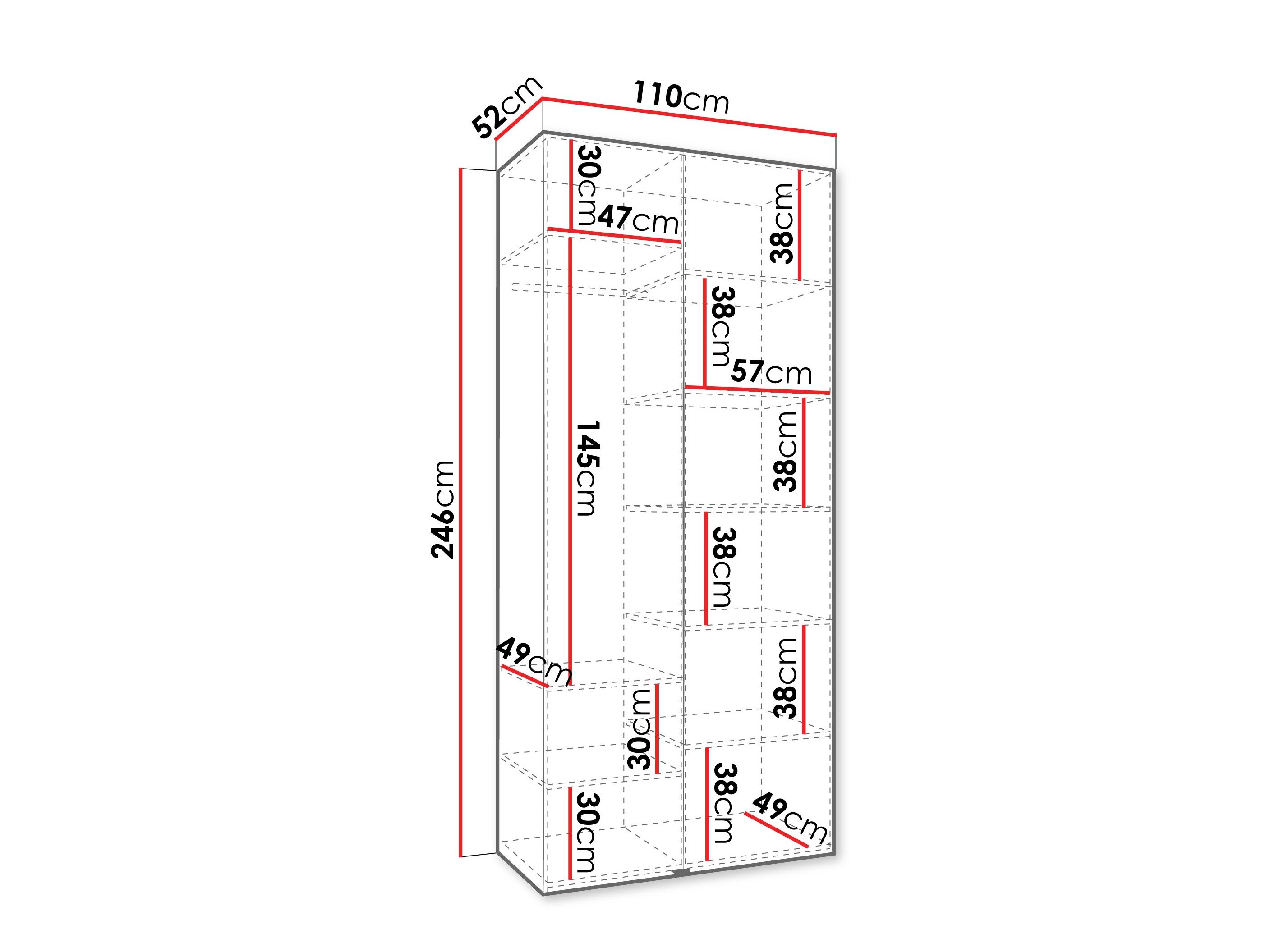 Garderobeskab Hartford 540 (Kashmir)
