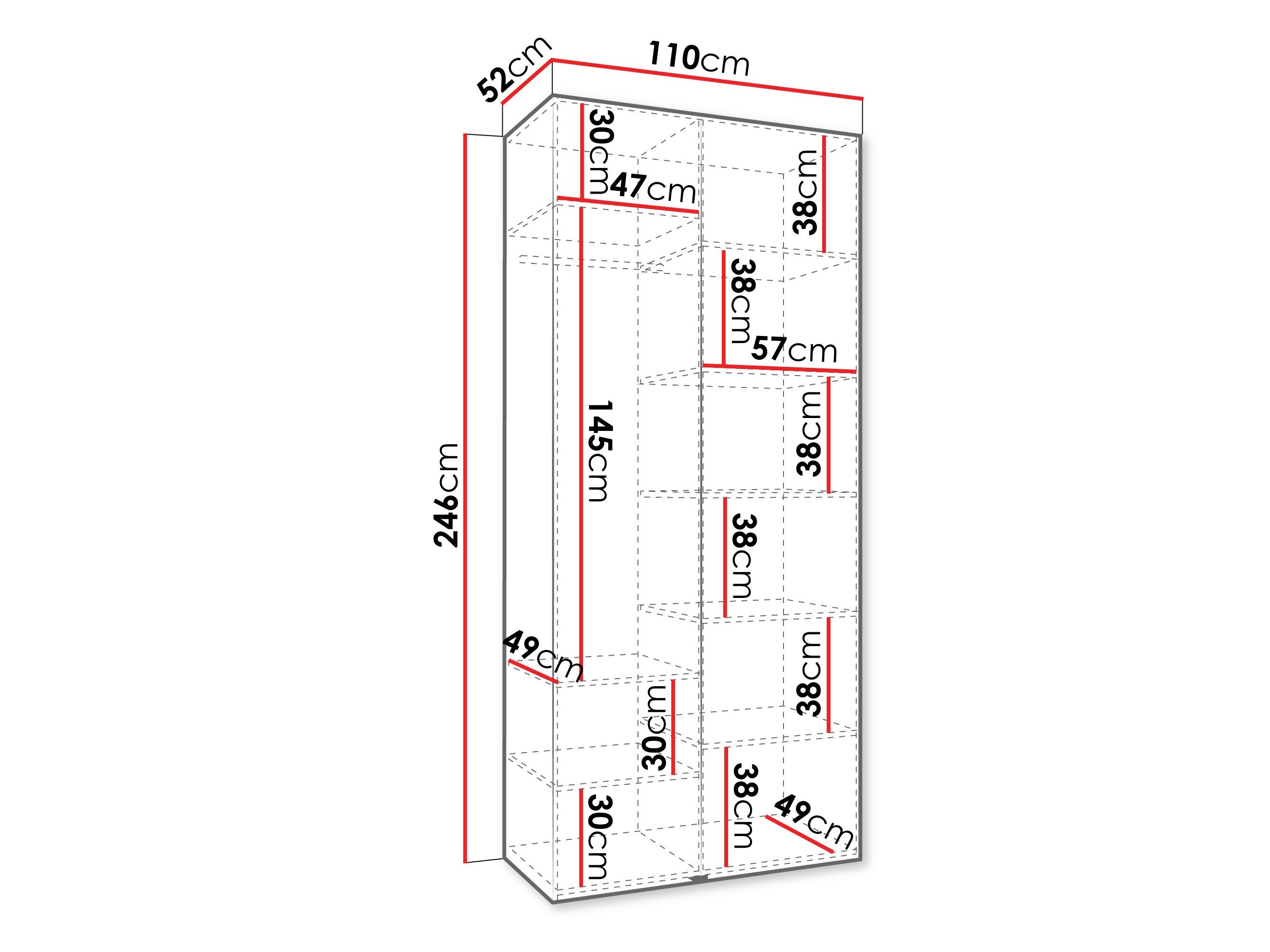 Garderobeskab Hartford 540 (Kashmir)