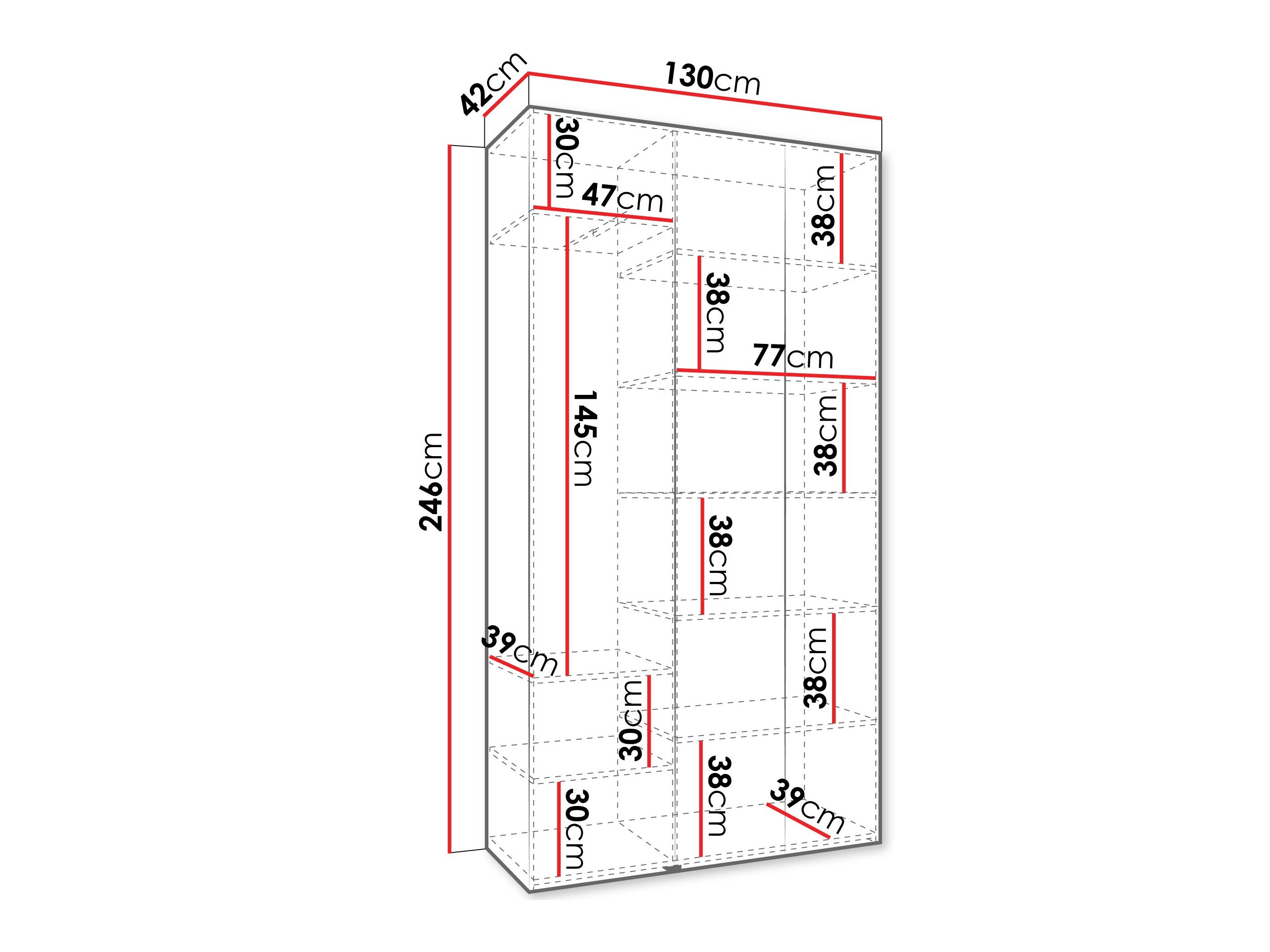 Garderobeskab Hartford 544 (Kashmir)