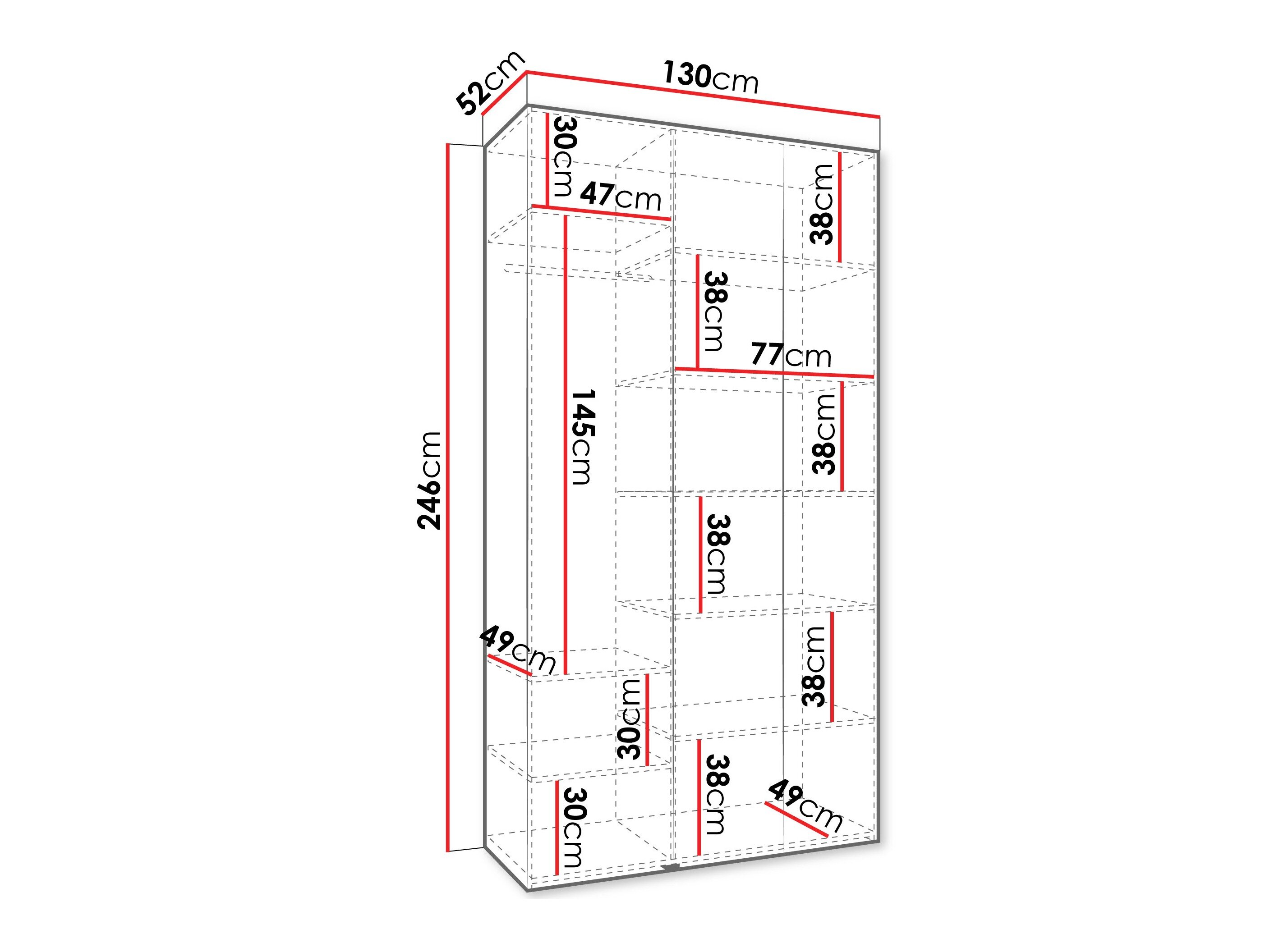 Garderobeskab Hartford 544 (Kashmir)