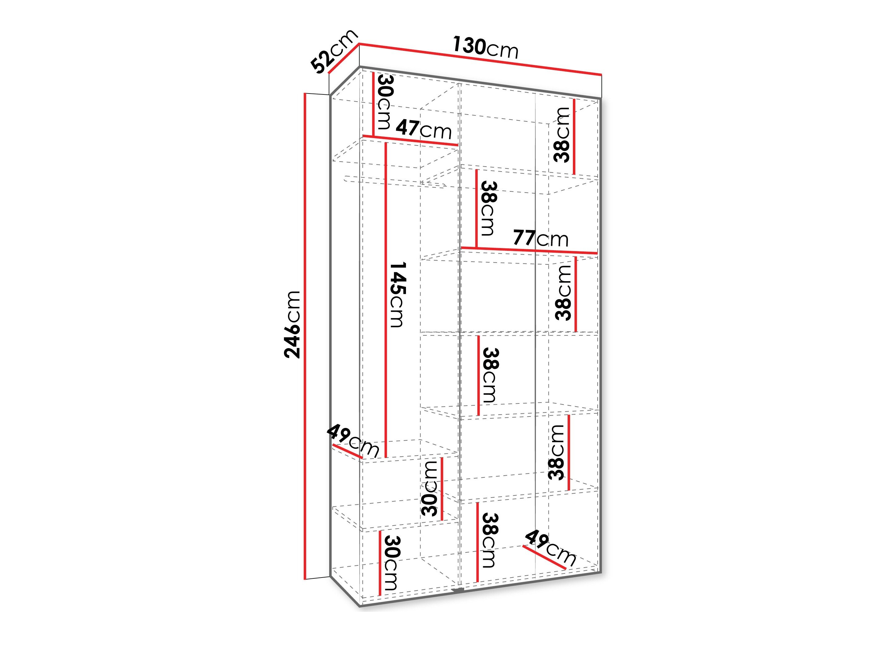 Garderobeskab Hartford 544 (Kashmir)