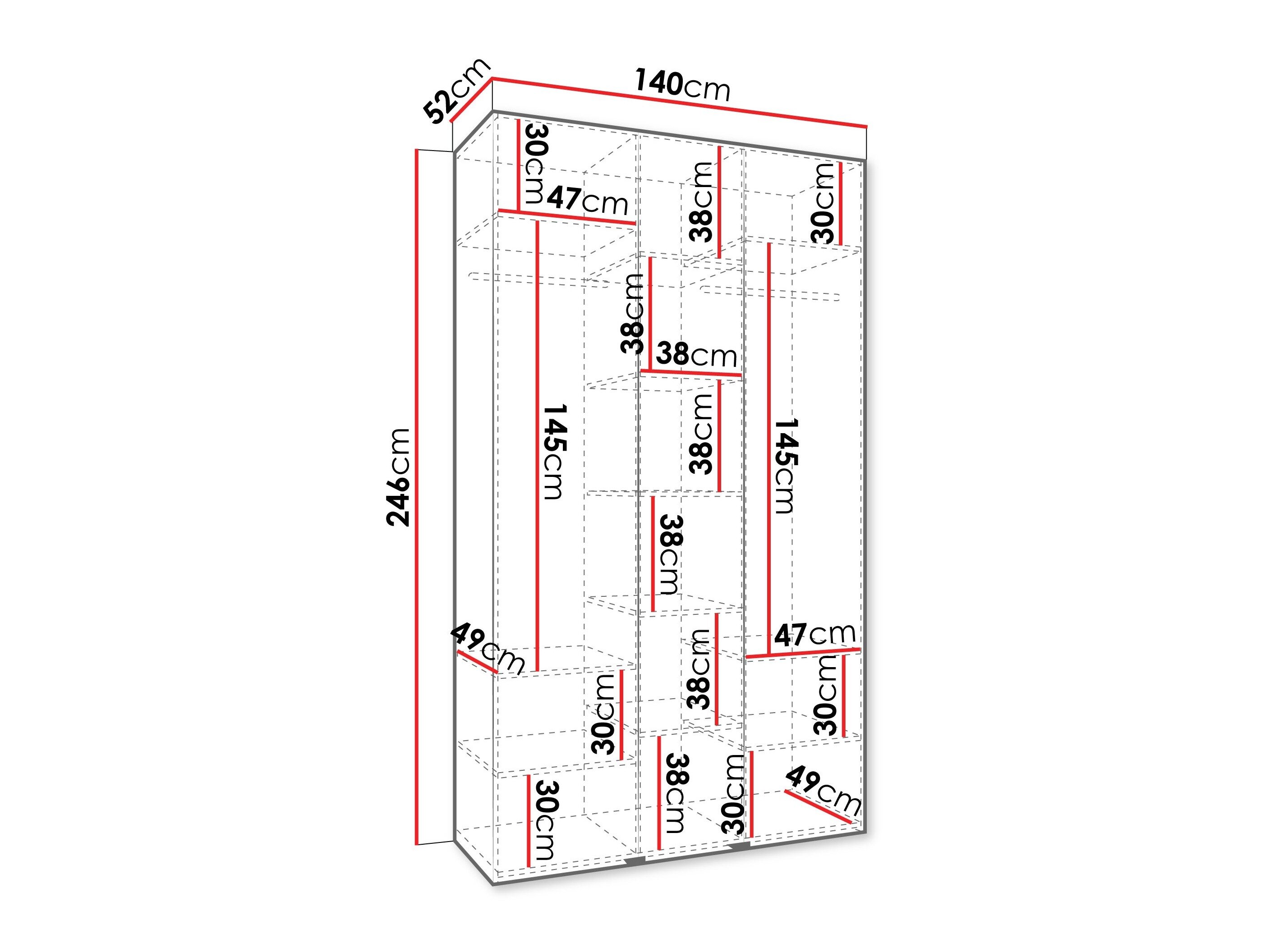 Garderobeskab Hartford 544 (Kashmir)