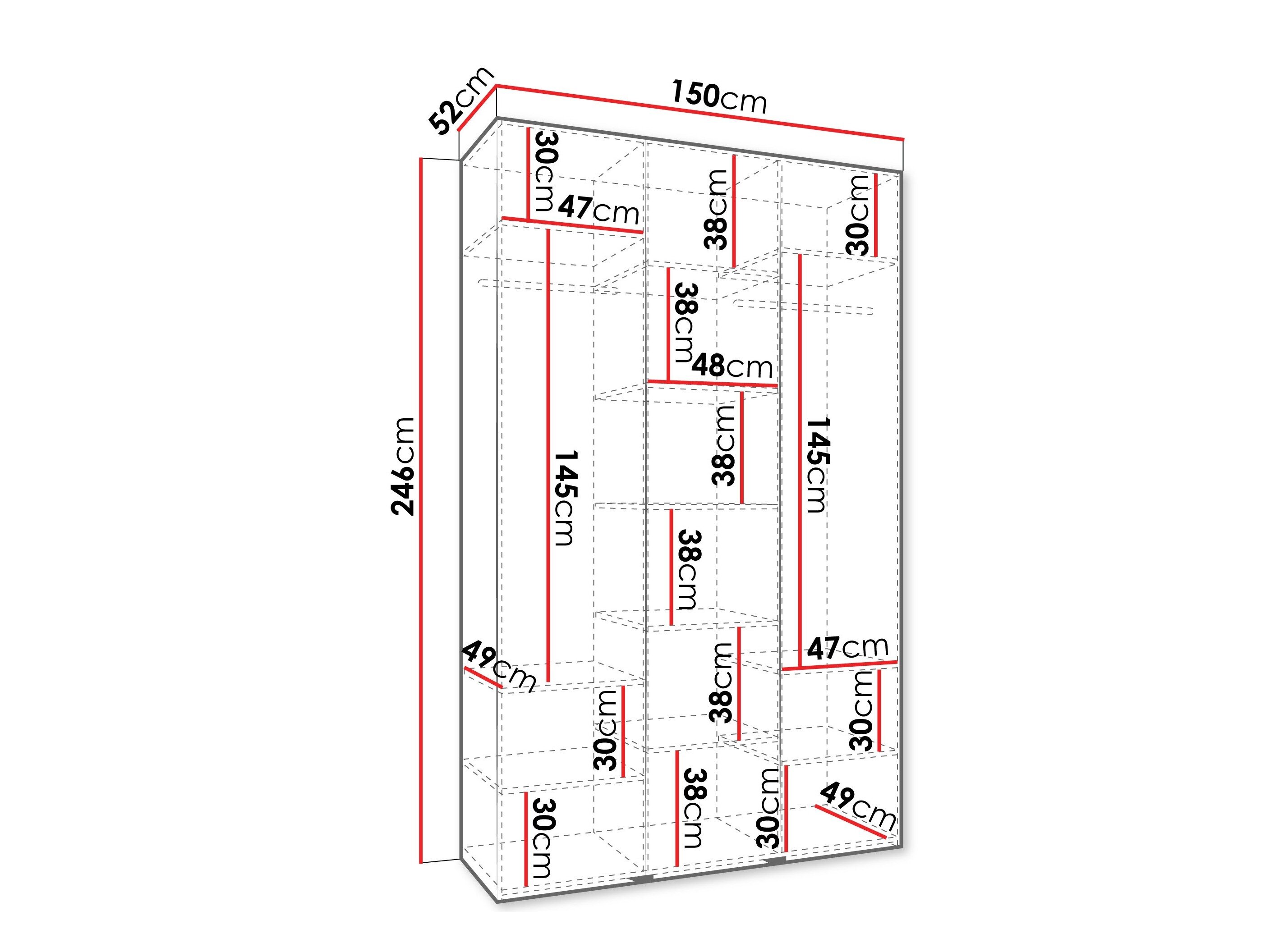 Garderobeskab Hartford 544 (Kashmir)