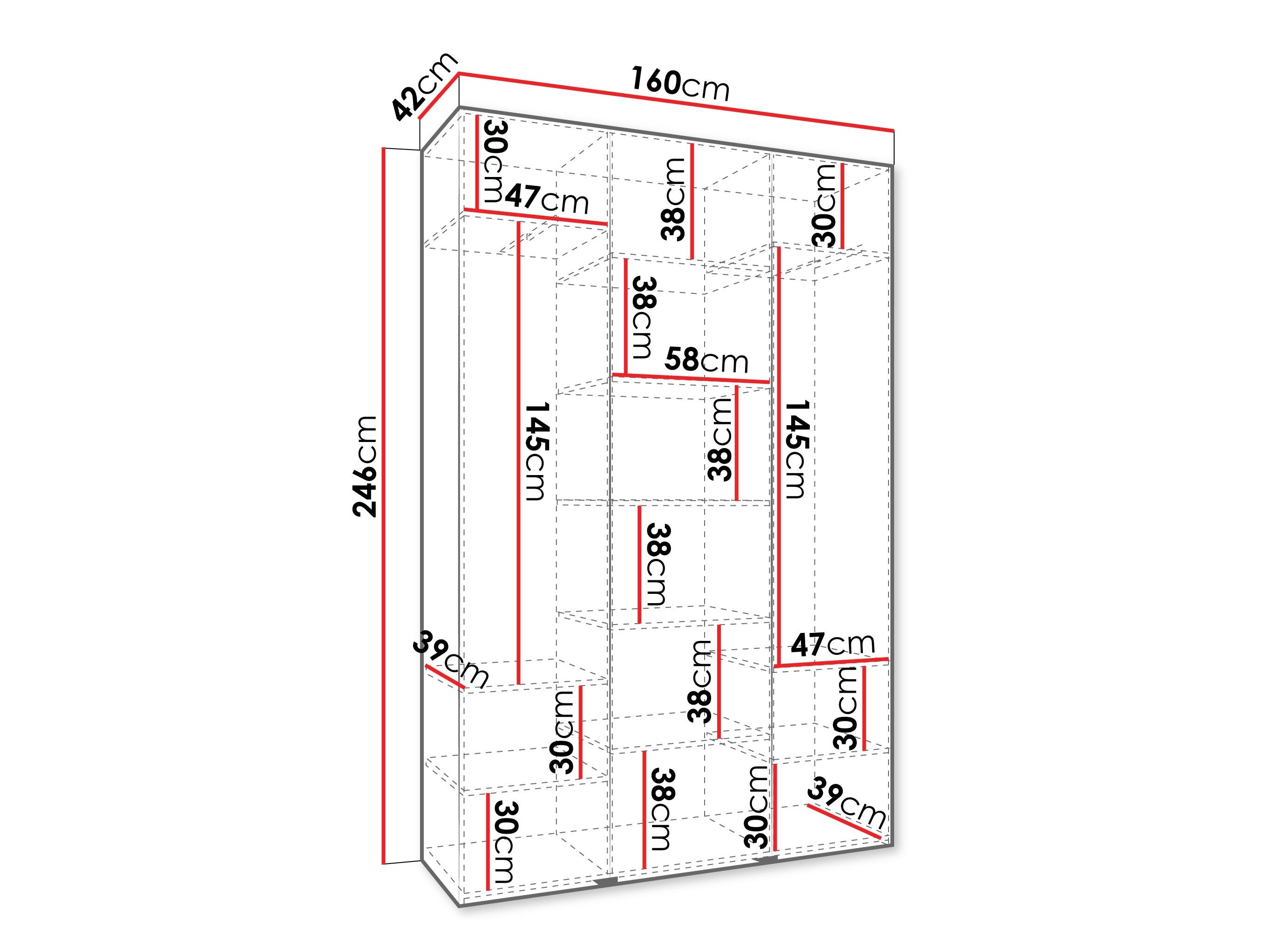 Garderobeskab Hartford 544 (Kashmir)
