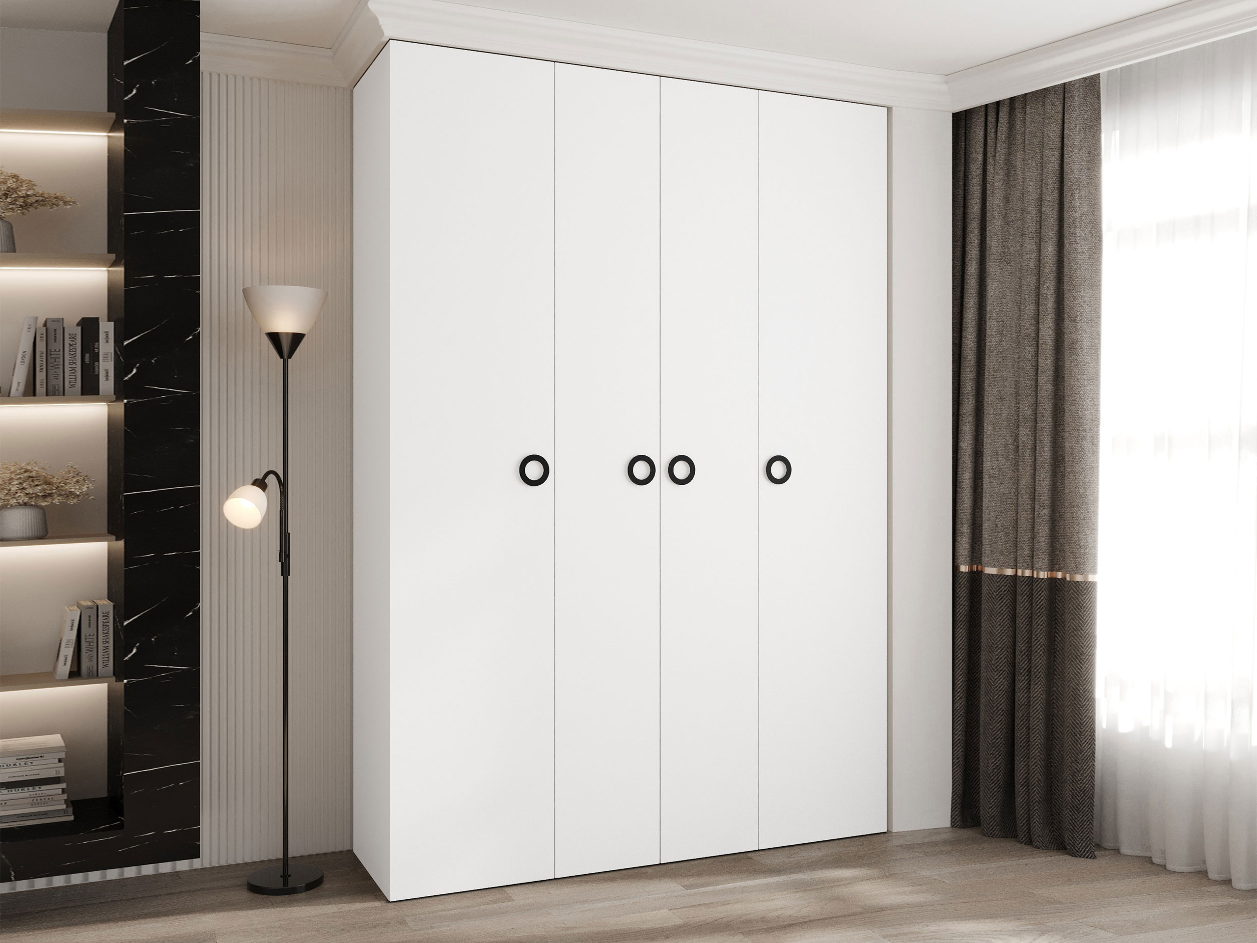 Garderobeskab Hartford 554 (Hvid)