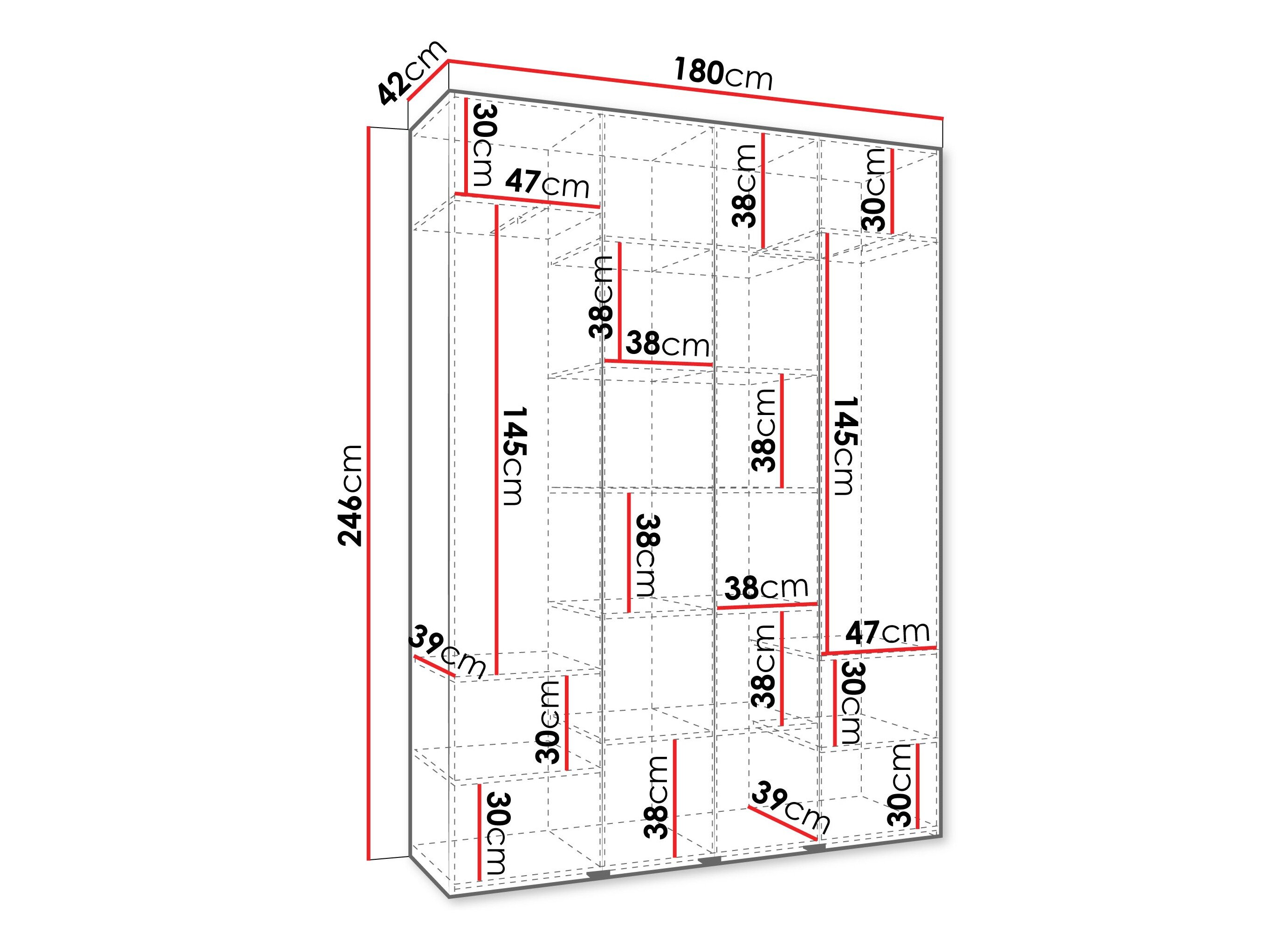 Garderobeskab Hartford 554 (Kashmir)
