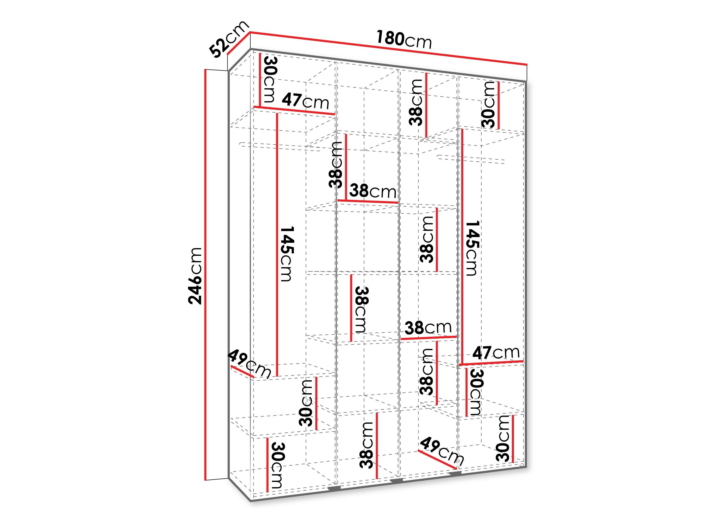 Garderobeskab Hartford 554 (Kashmir)