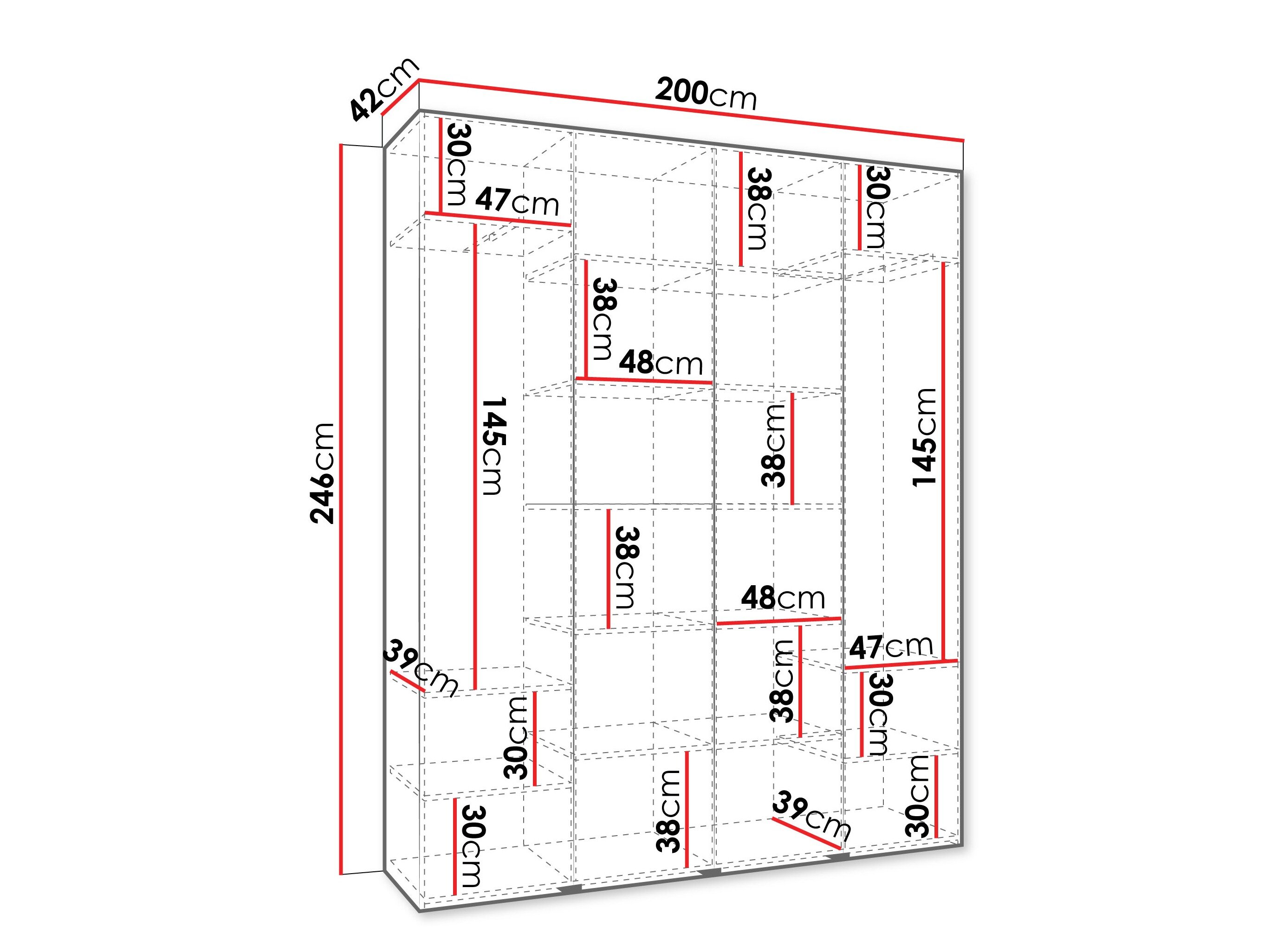 Garderobeskab Hartford 554 (Kashmir)
