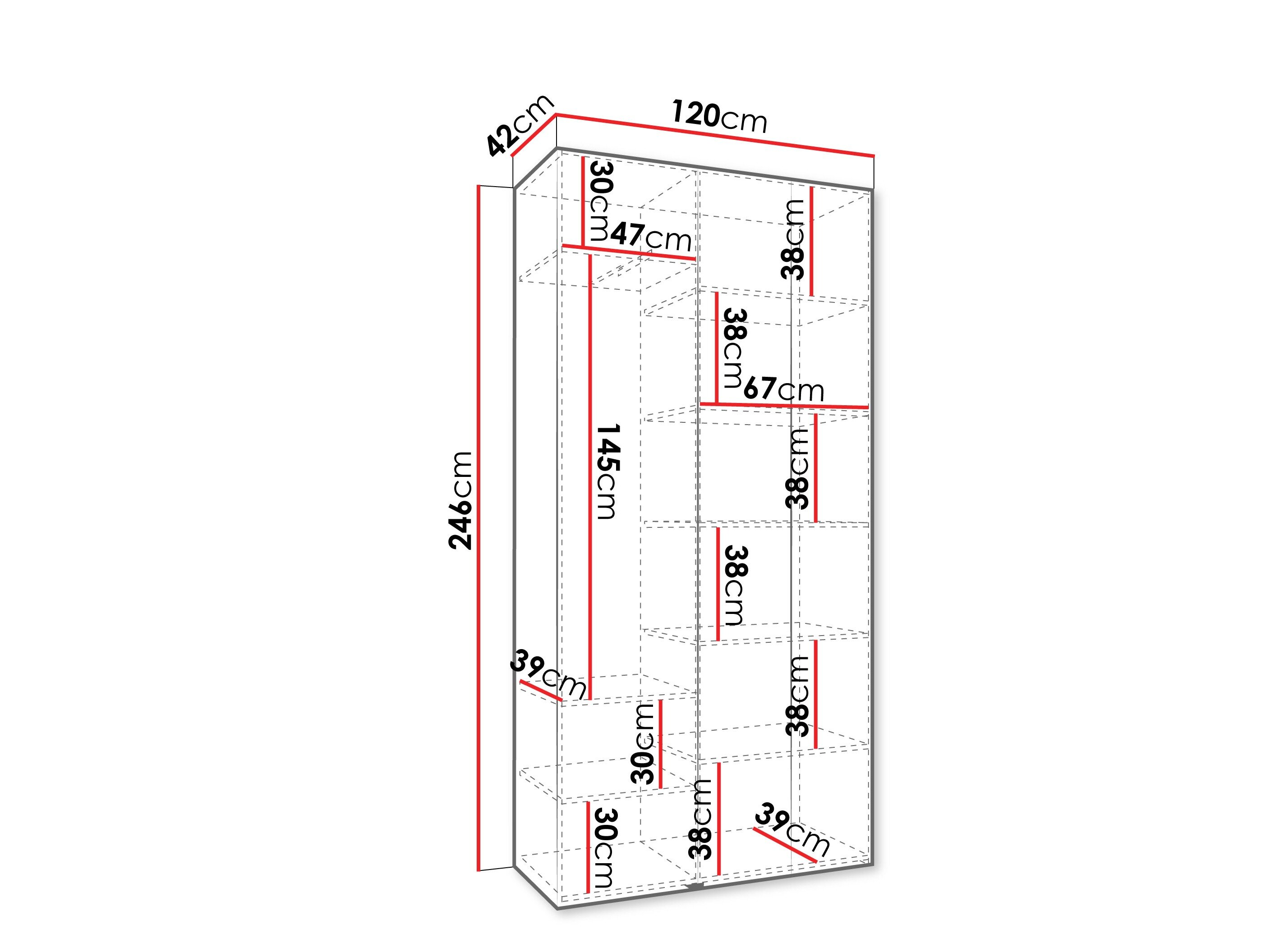 Garderobeskab Hartford 563 (Kashmir)