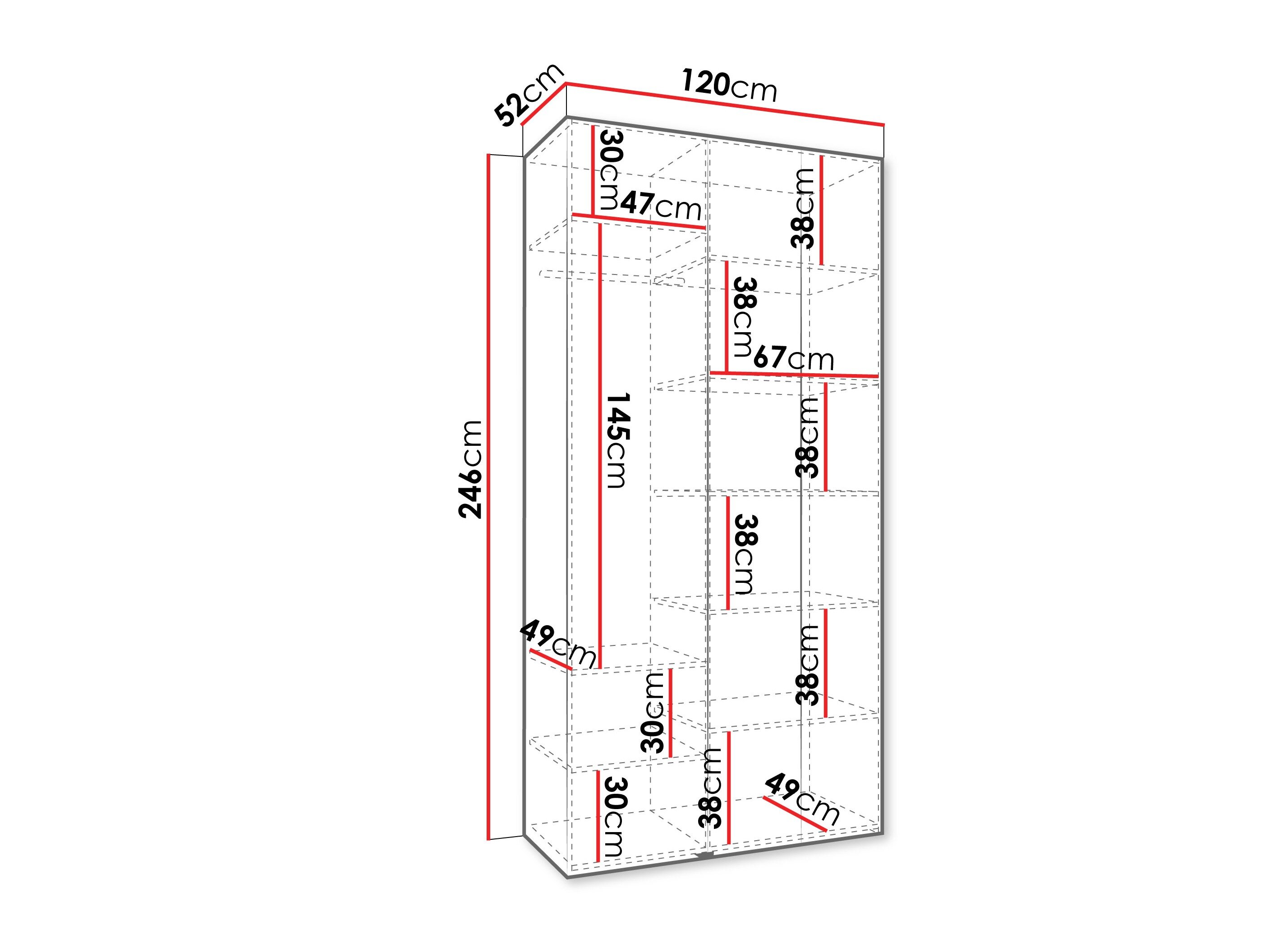 Garderobeskab Hartford 563 (Kashmir)