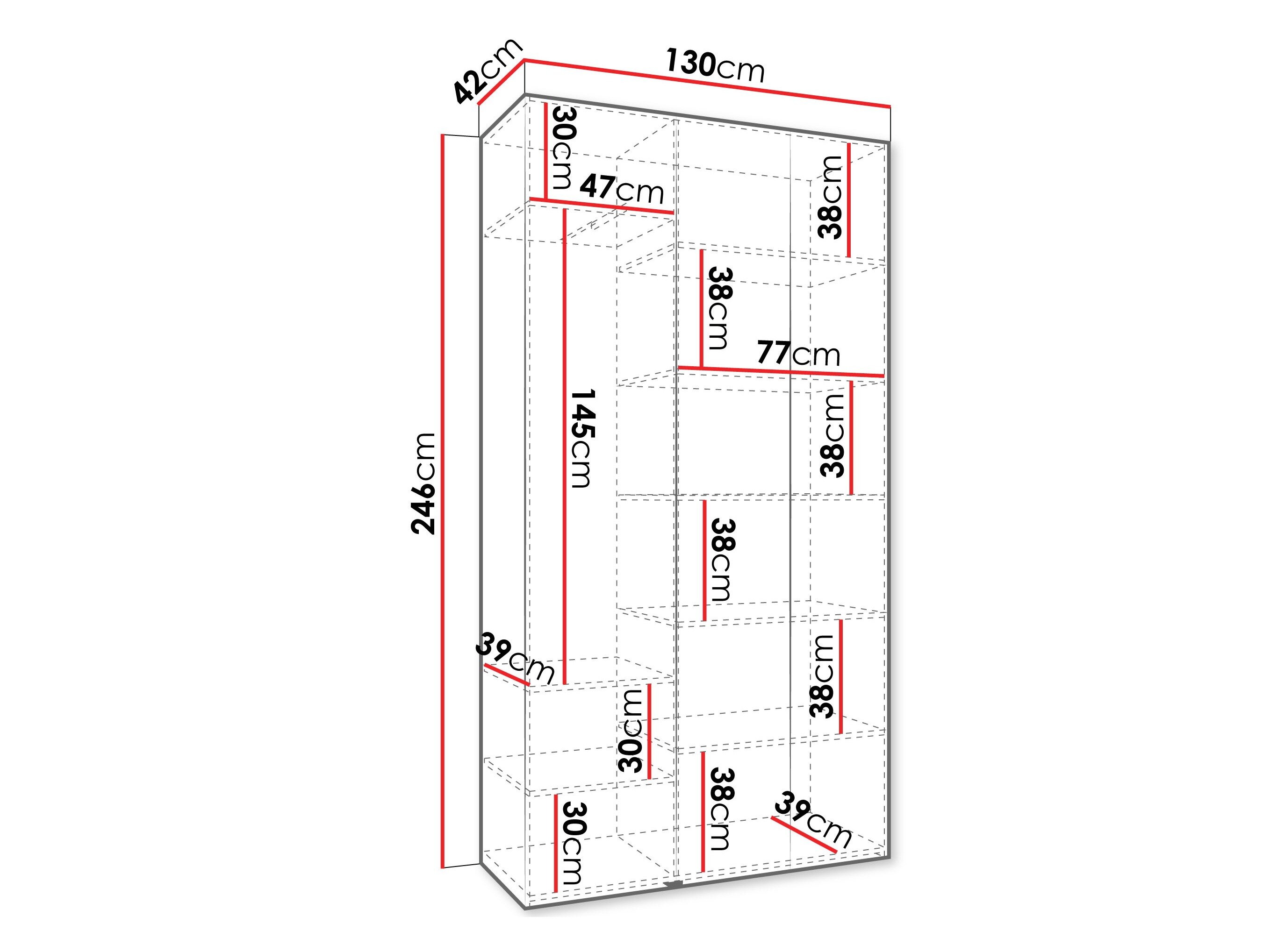 Garderobeskab Hartford 563 (Kashmir)
