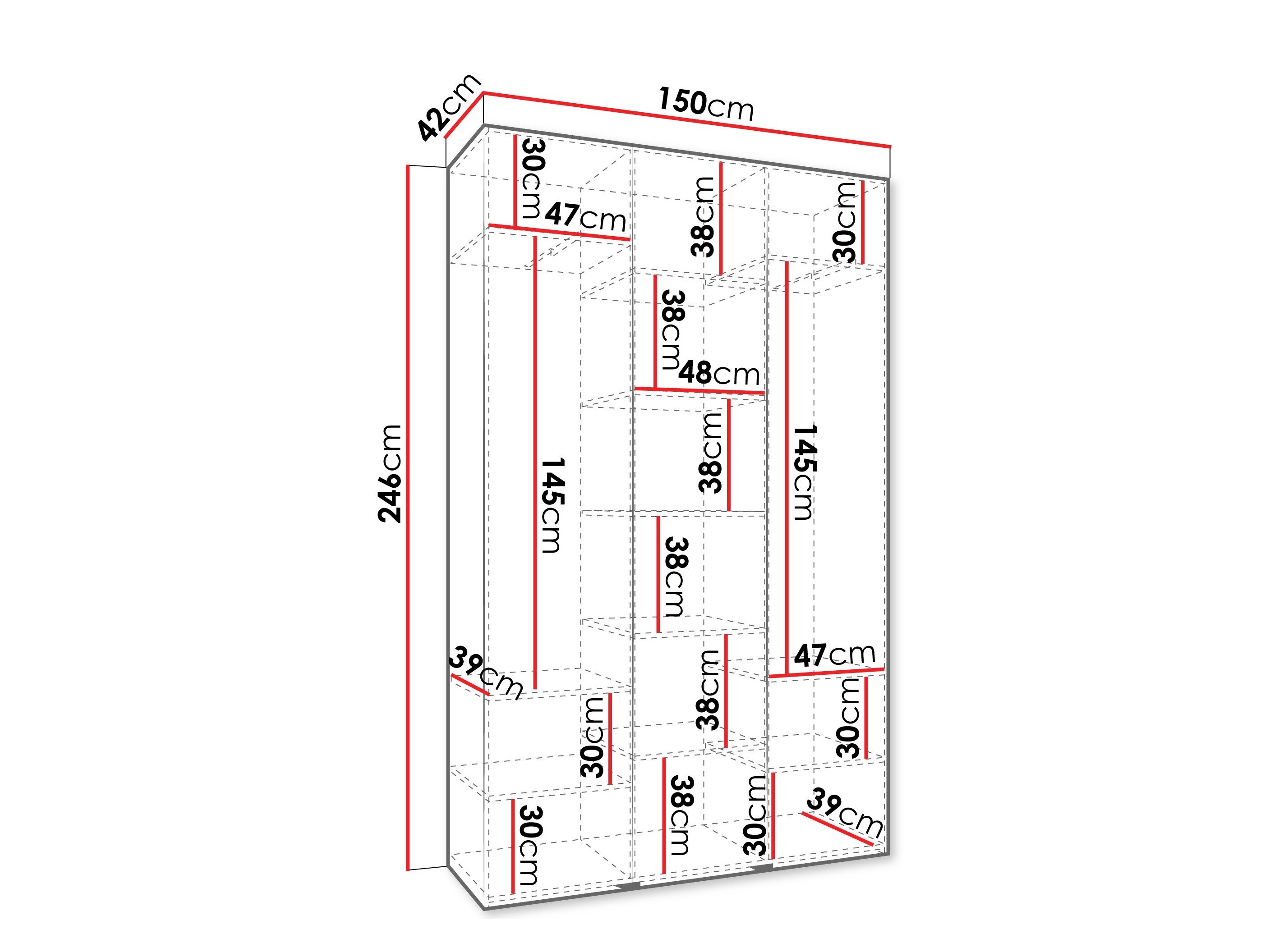 Garderobeskab Hartford 563 (Kashmir)