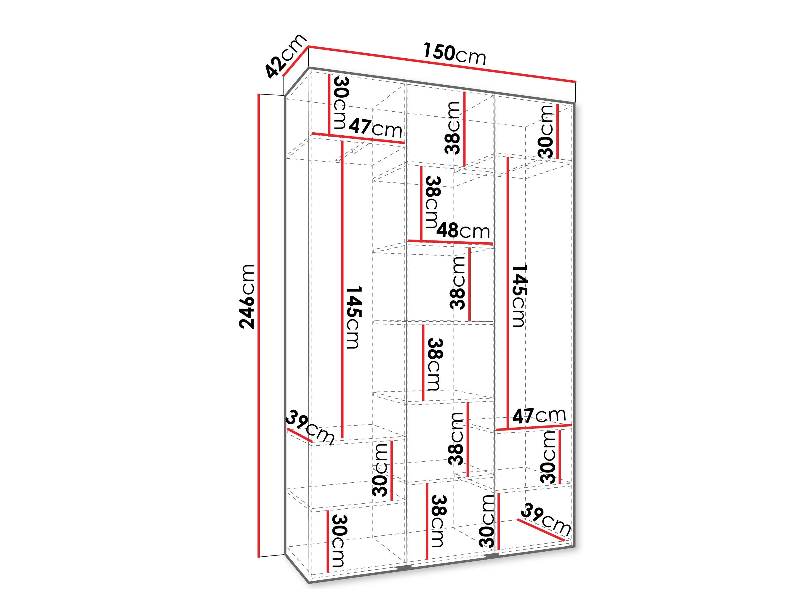 Garderobeskab Hartford 563 (Kashmir)