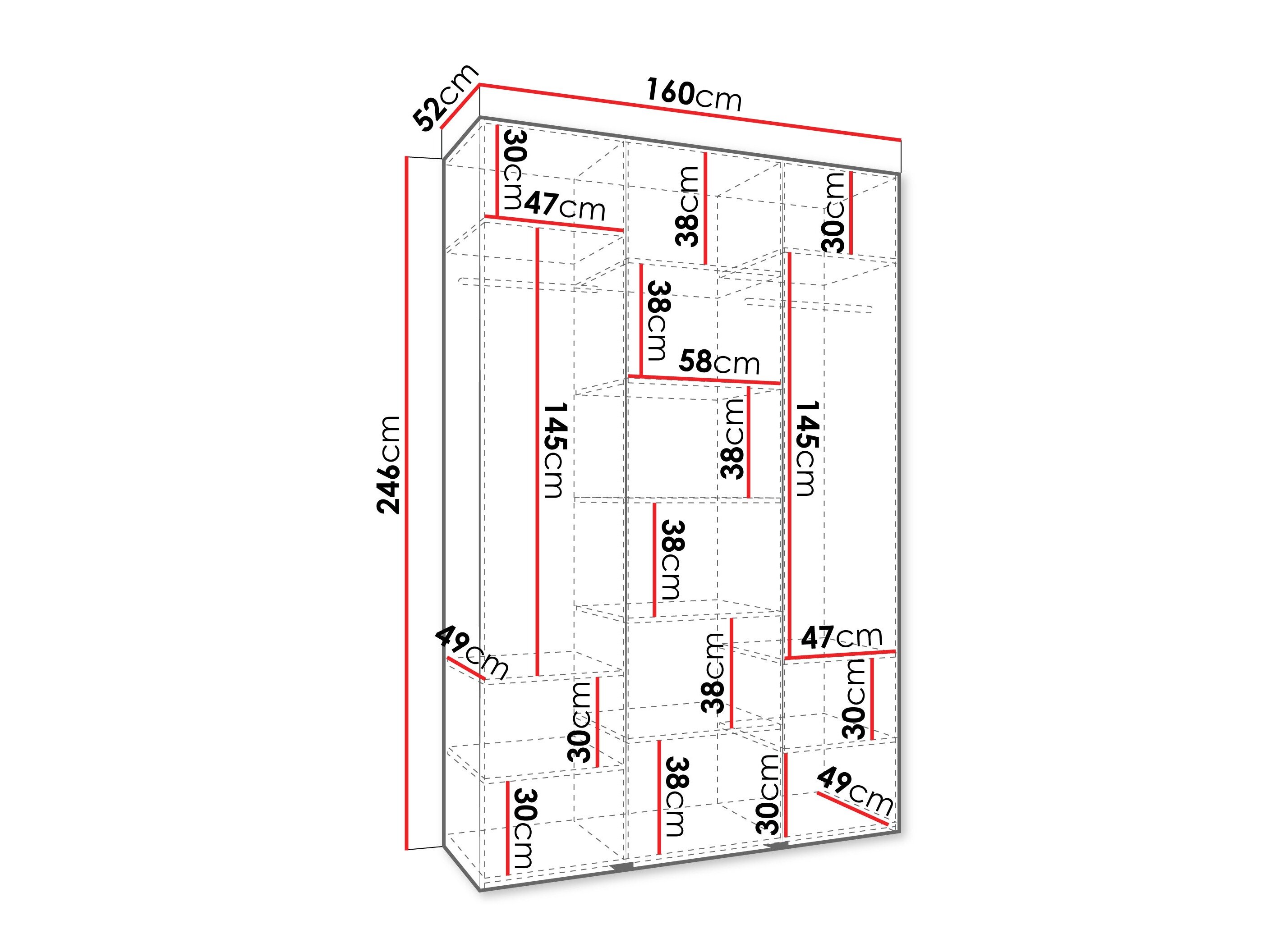 Garderobeskab Hartford 563 (Kashmir)