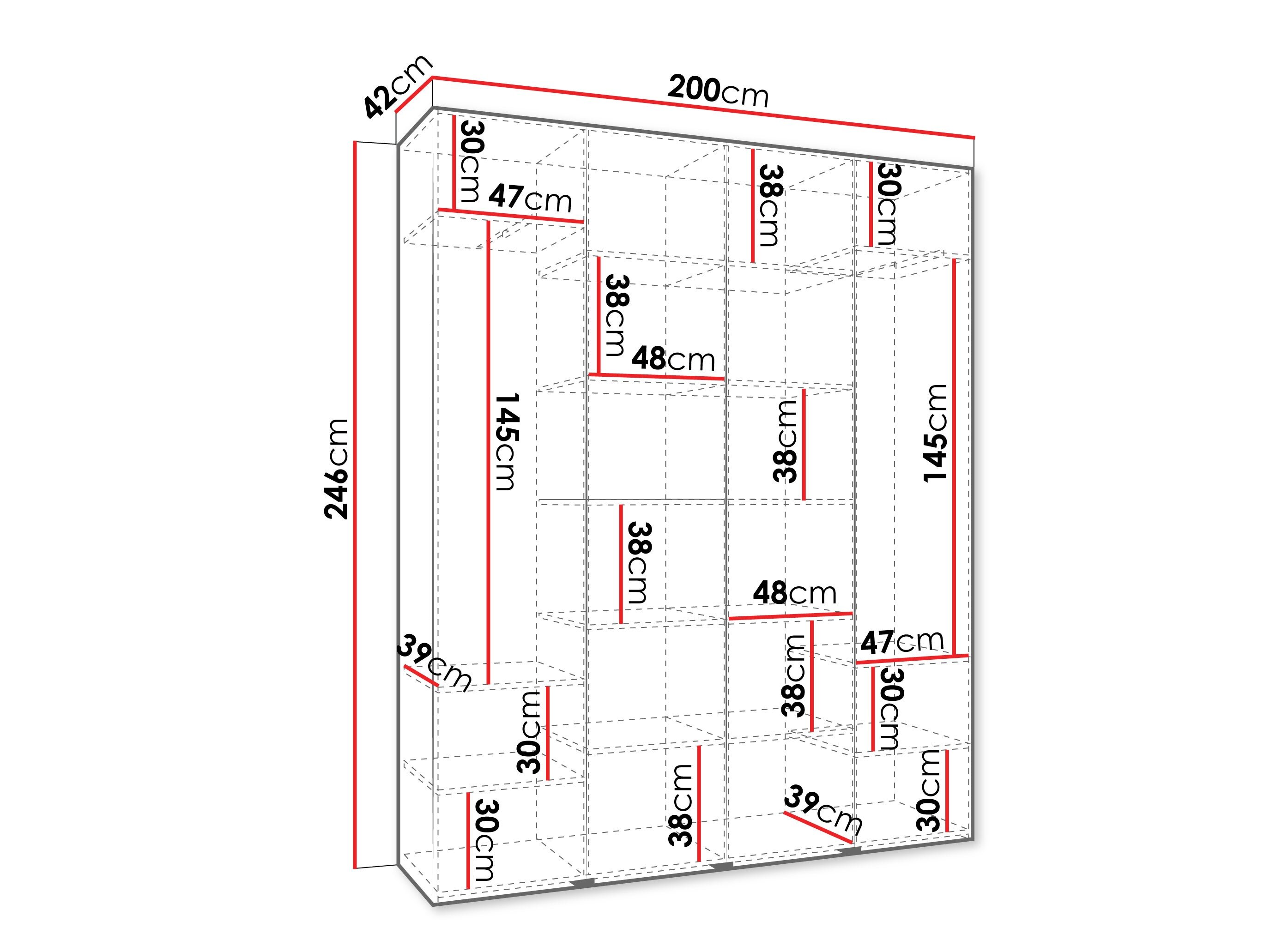 Garderobeskab Hartford 564 (Hvid)
