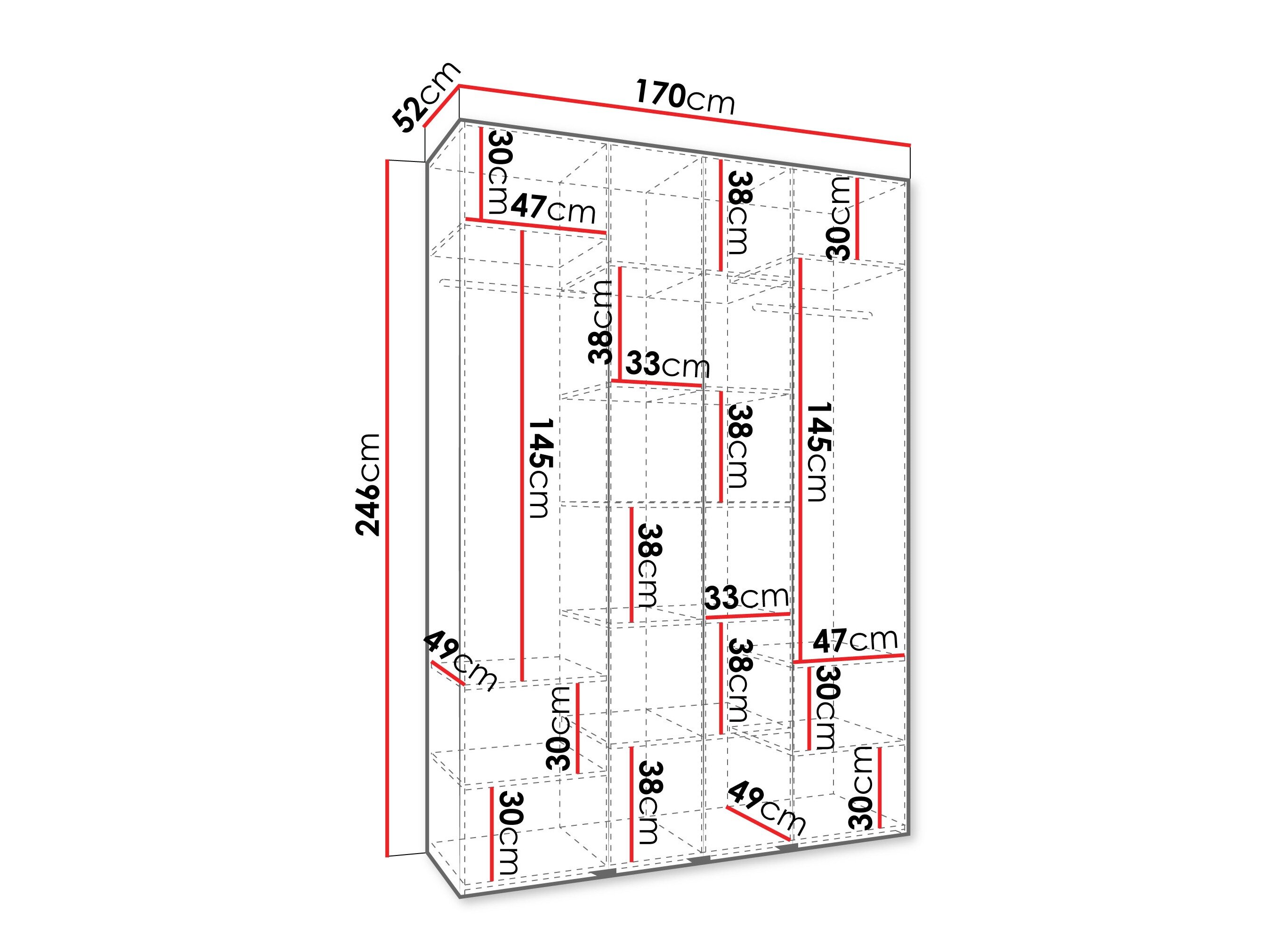 Garderobeskab Hartford 564 (Kashmir)