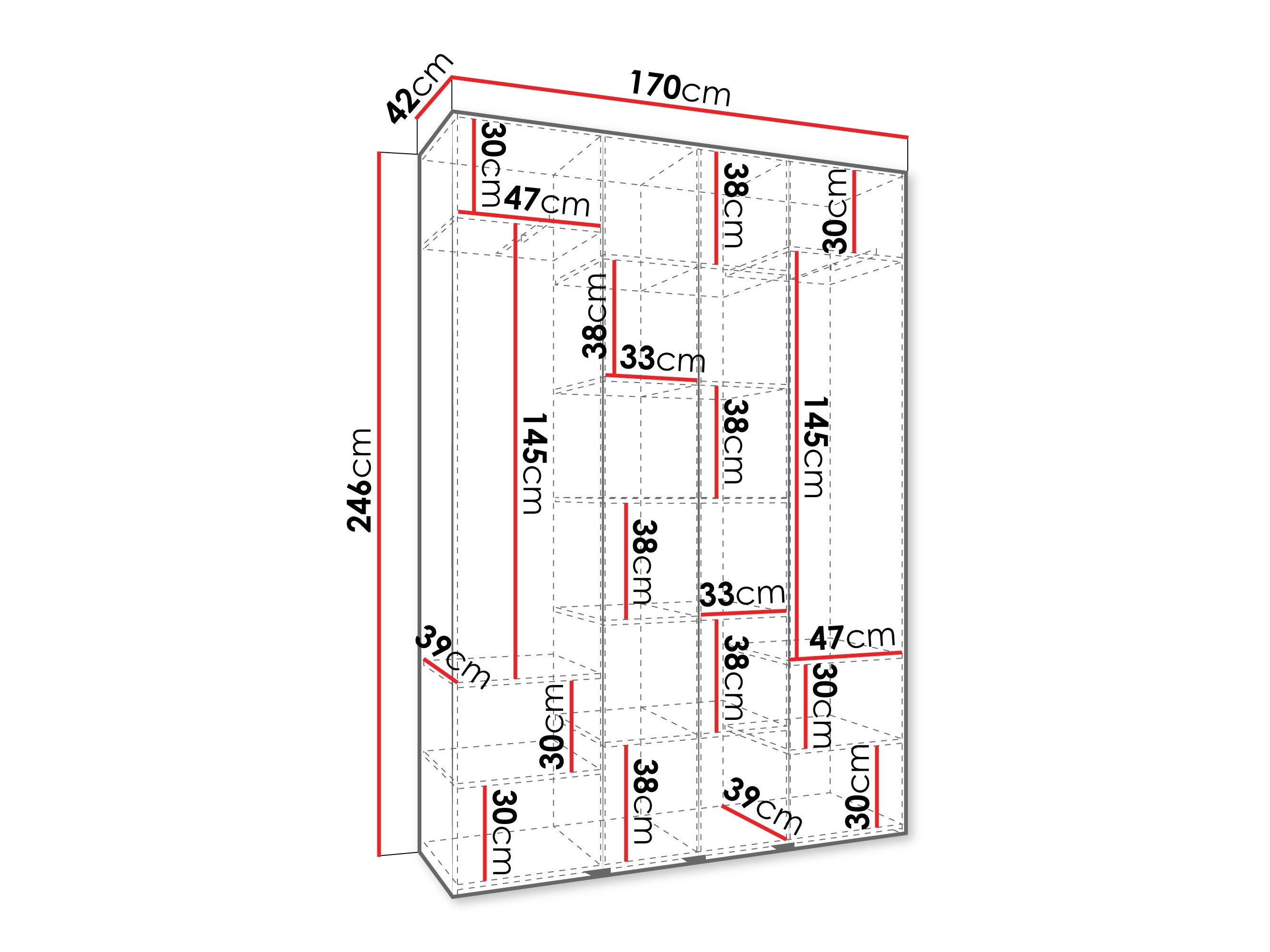 Garderobeskab Hartford 564 (Kashmir)