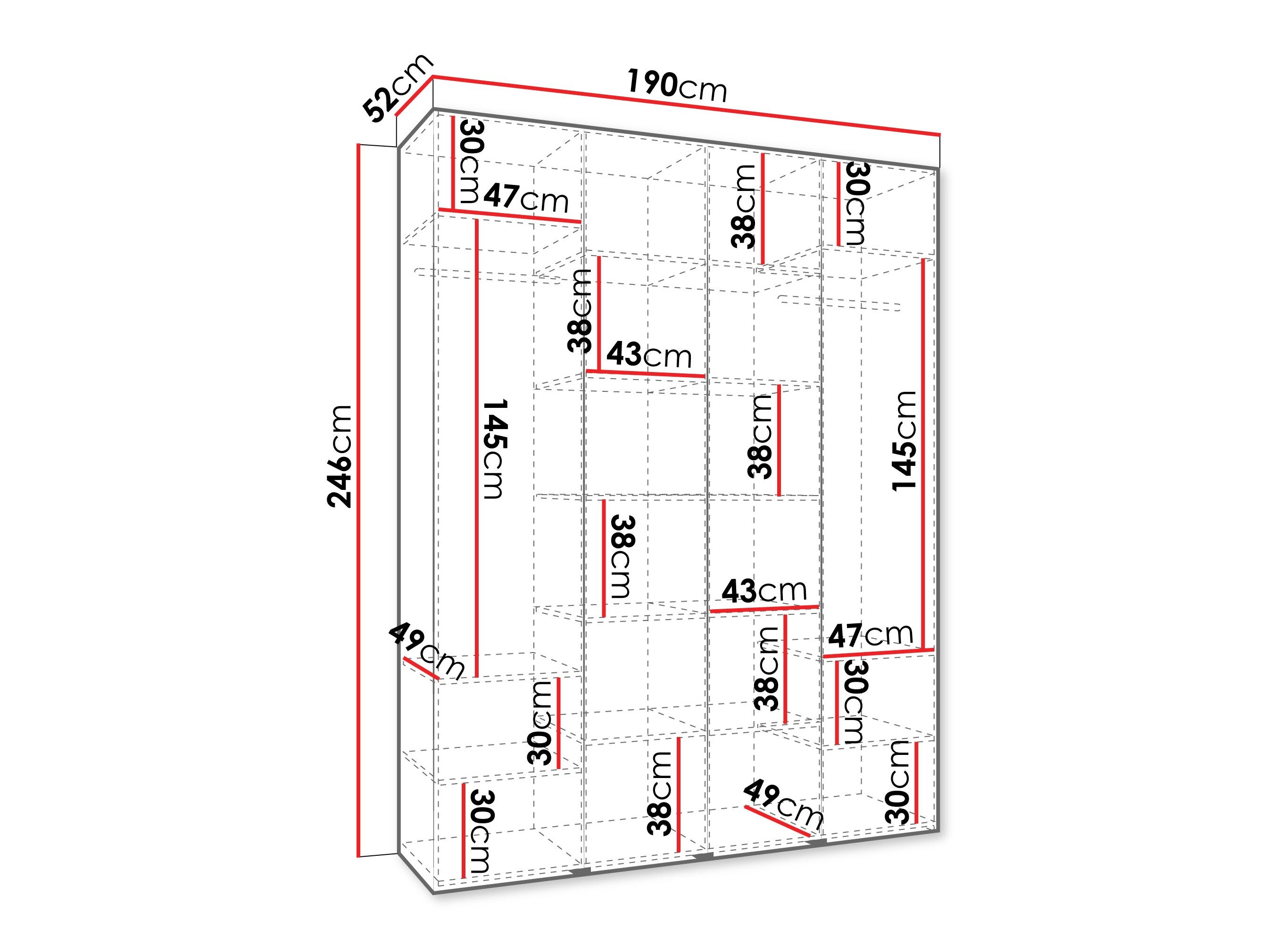 Garderobeskab Hartford 564 (Kashmir)