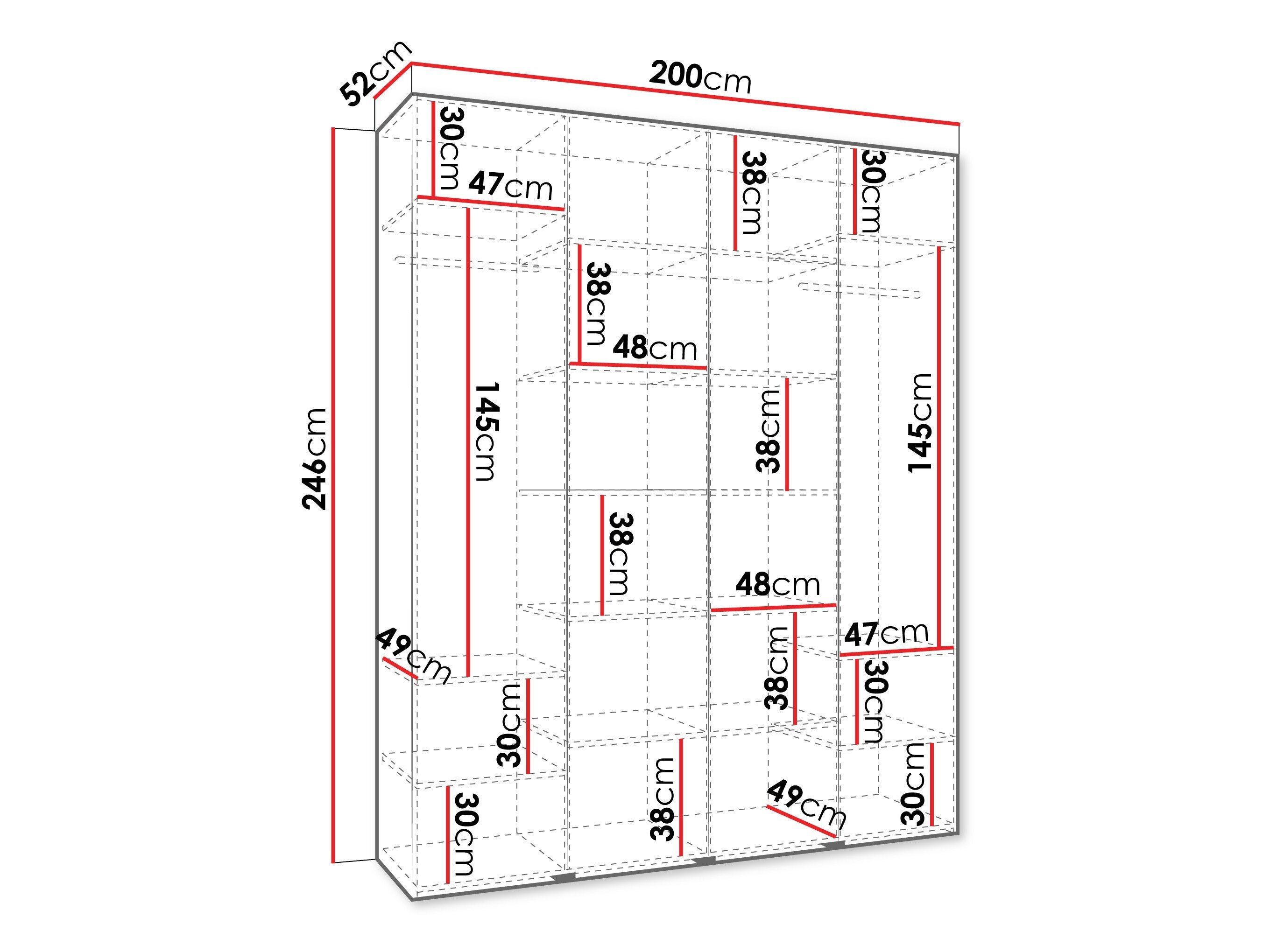 Garderobeskab Hartford 564 (Kashmir)