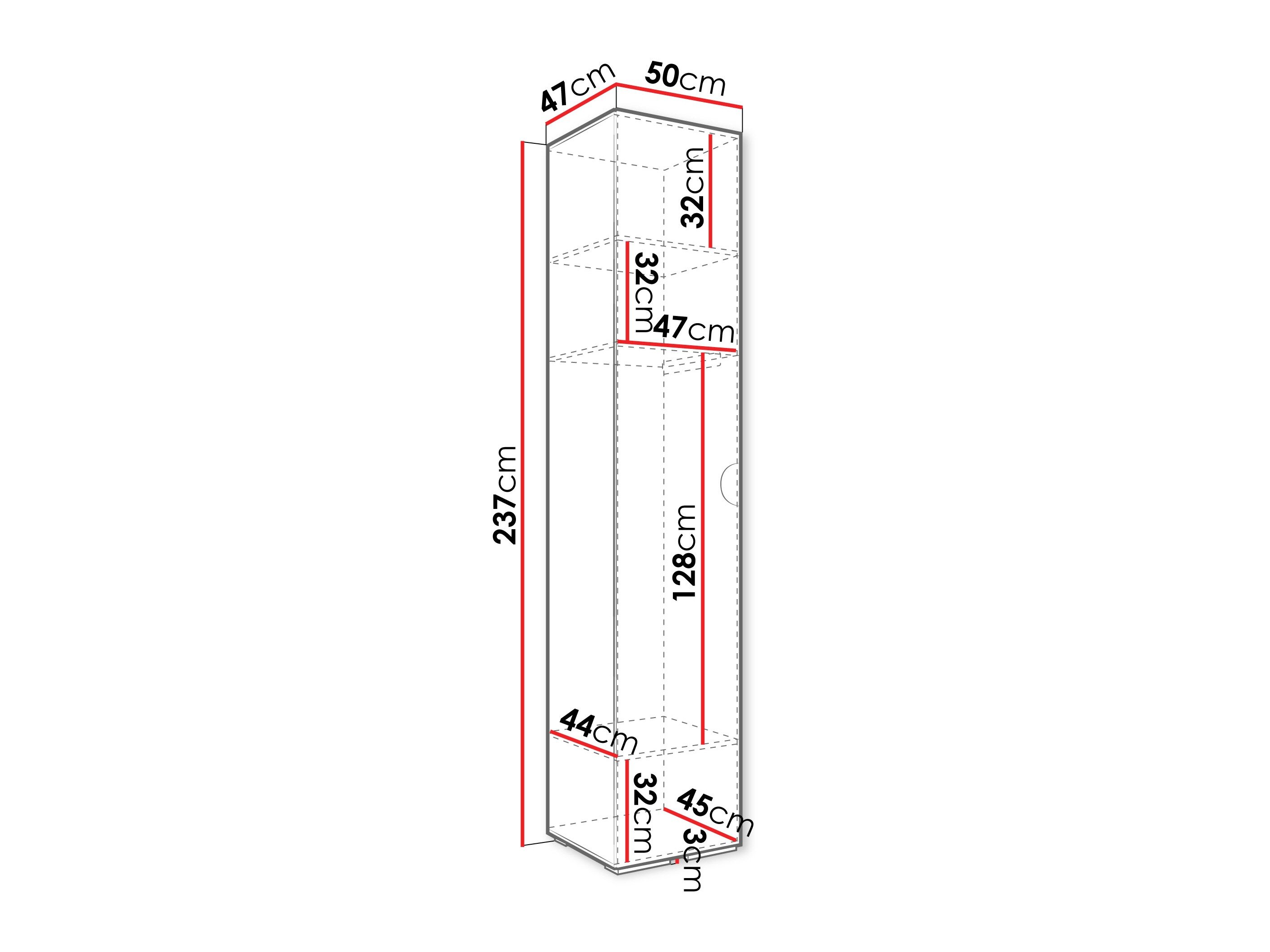 Garderobeskab Hartford 567 (Kashmir)