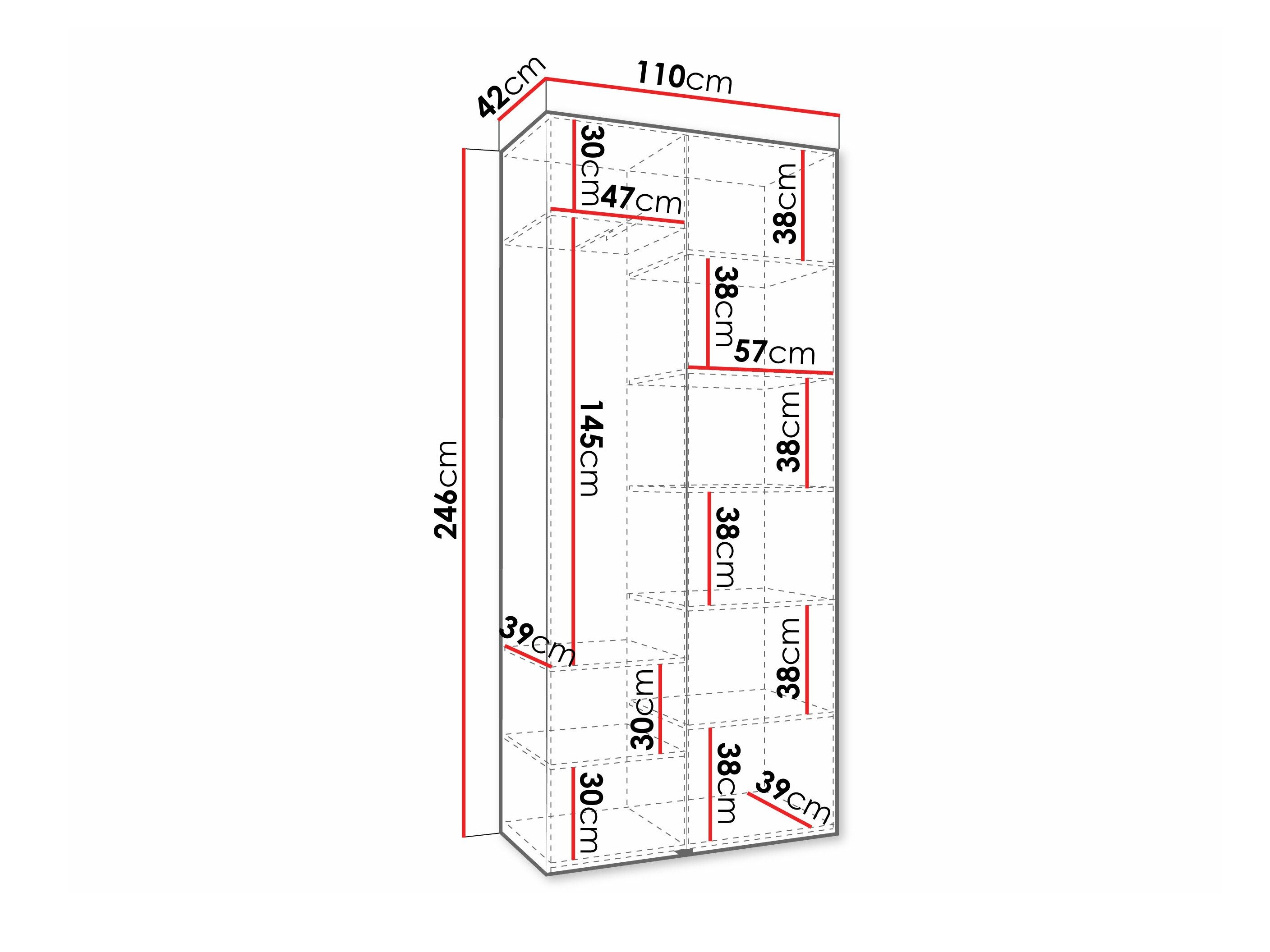 Garderobeskab Hartford 569 (Kashmir)