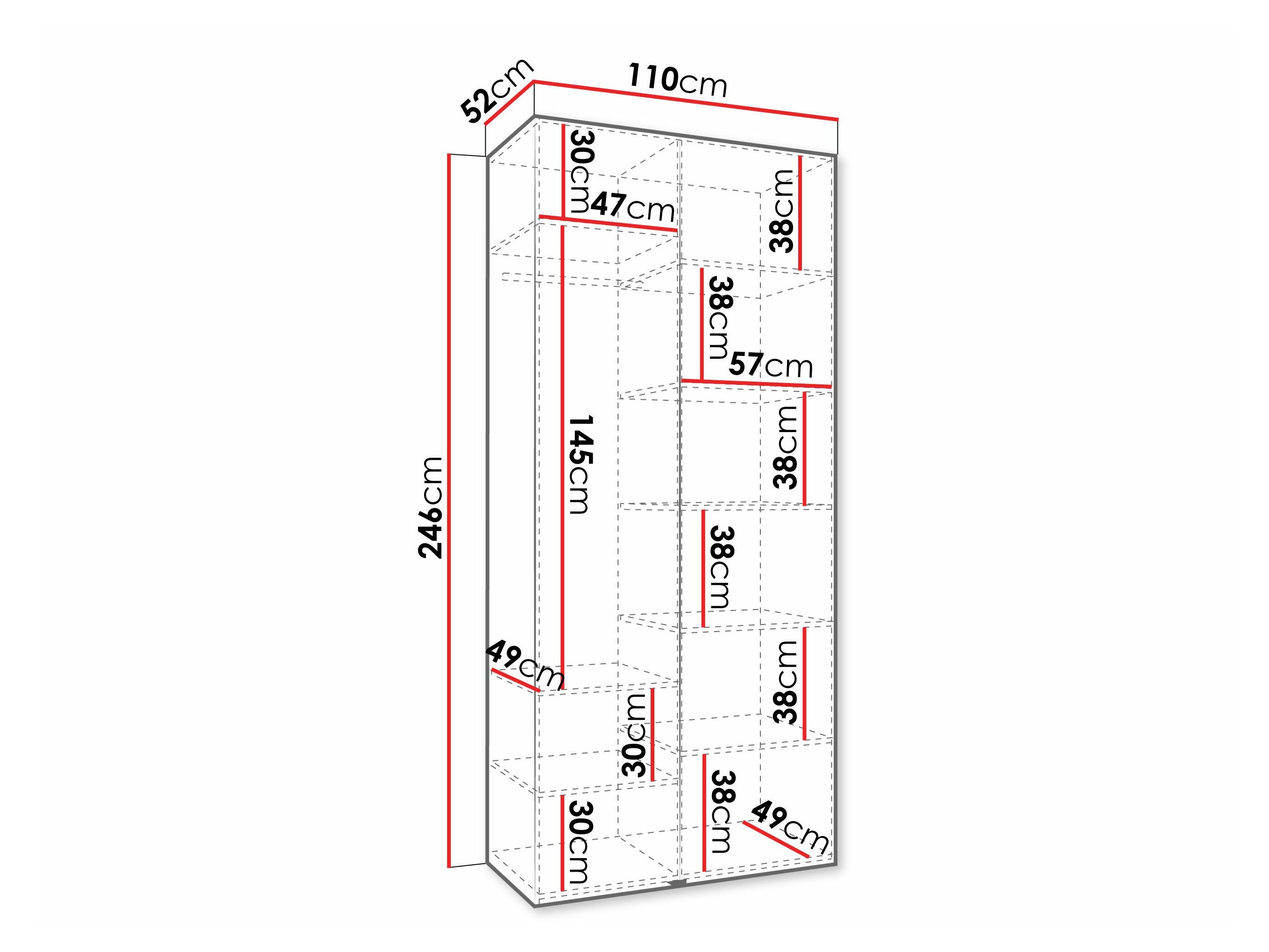 Garderobeskab Hartford 569 (Kashmir)