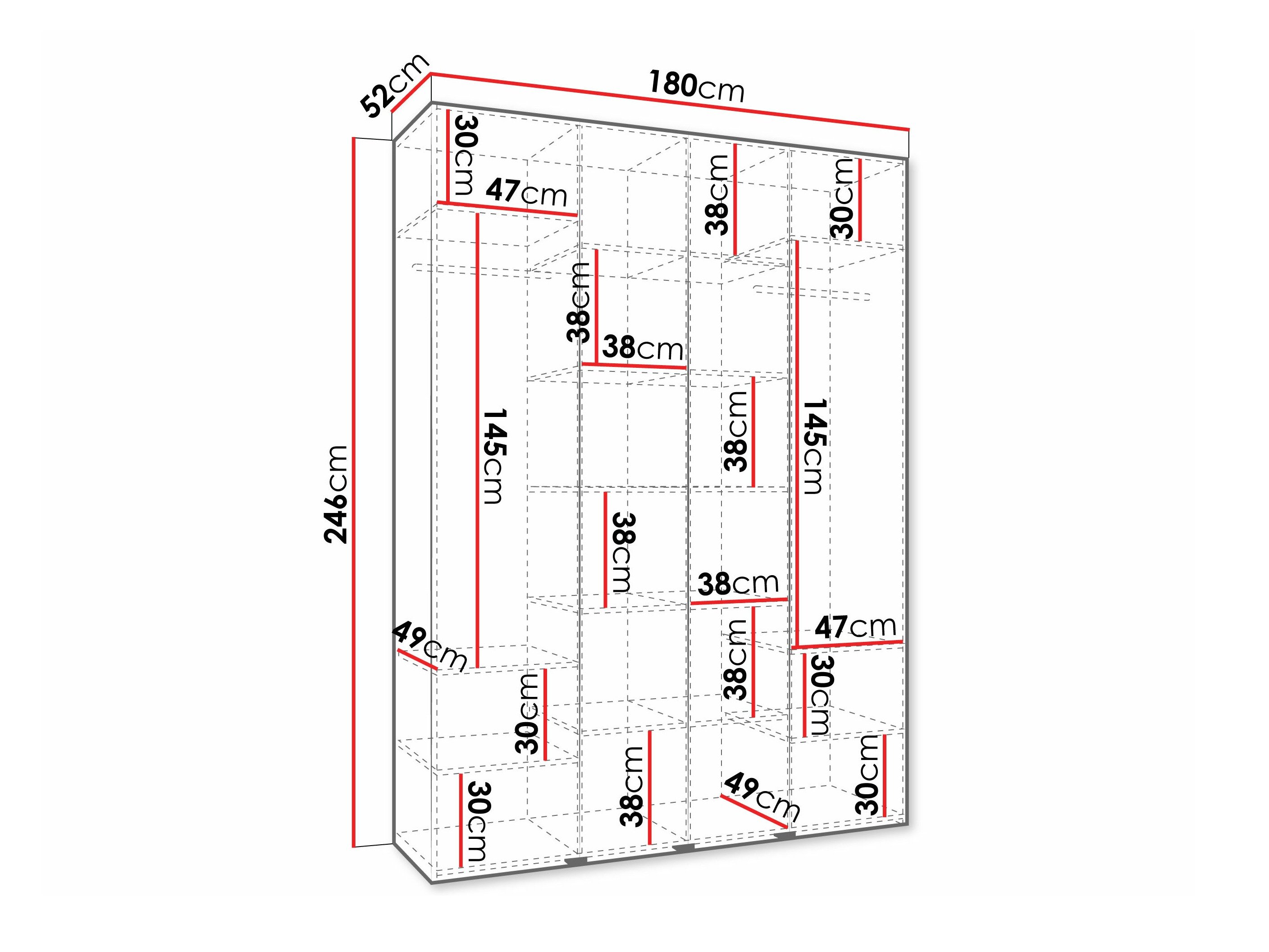 Garderobeskab Hartford 570 (Kashmir)