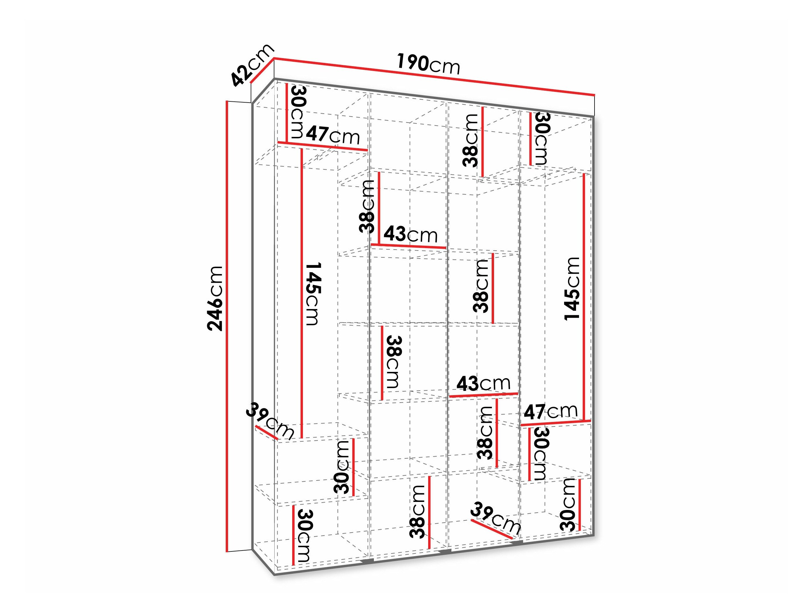 Garderobeskab Hartford 570 (Kashmir)