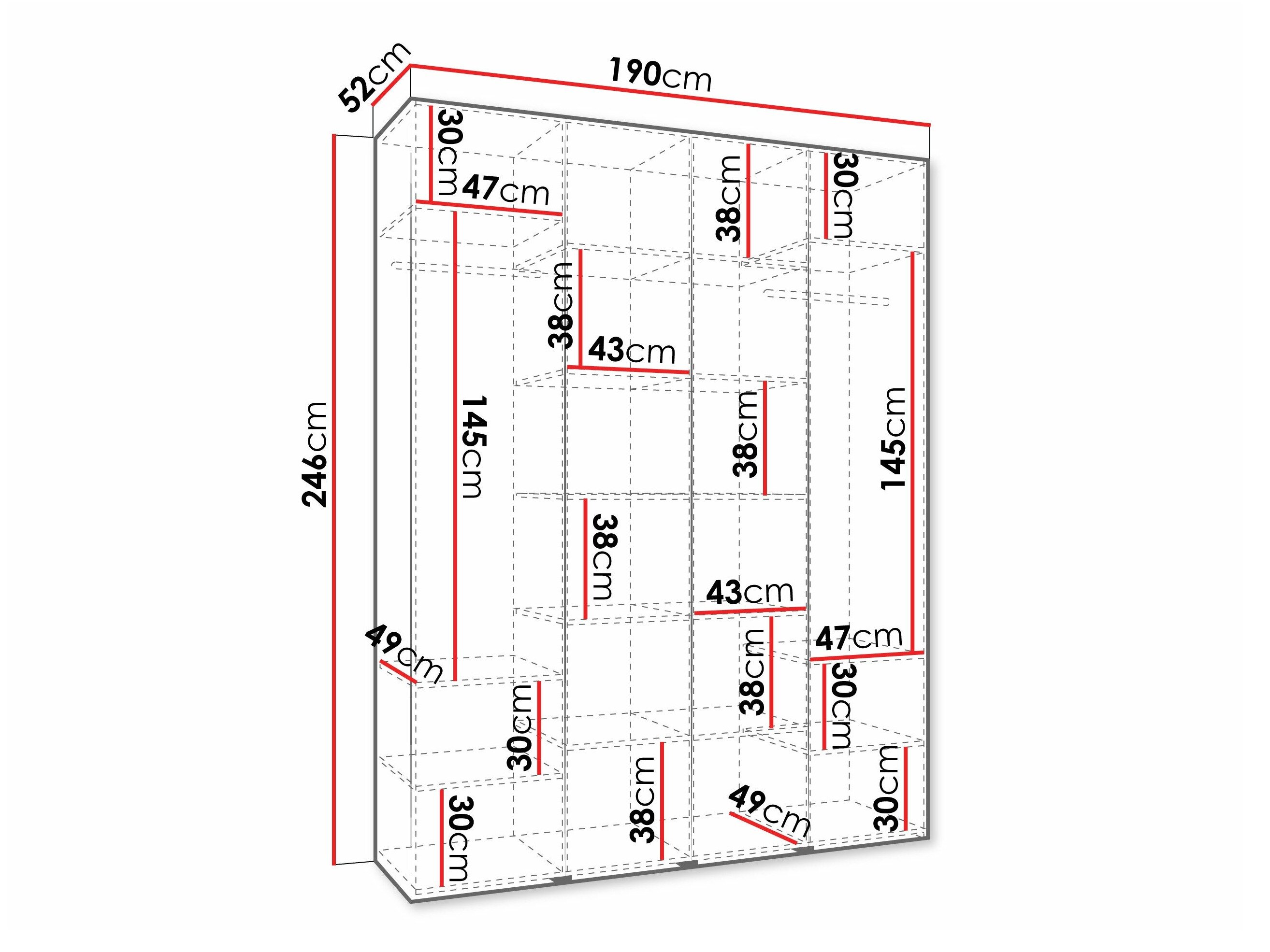 Garderobeskab Hartford 570 (Kashmir)