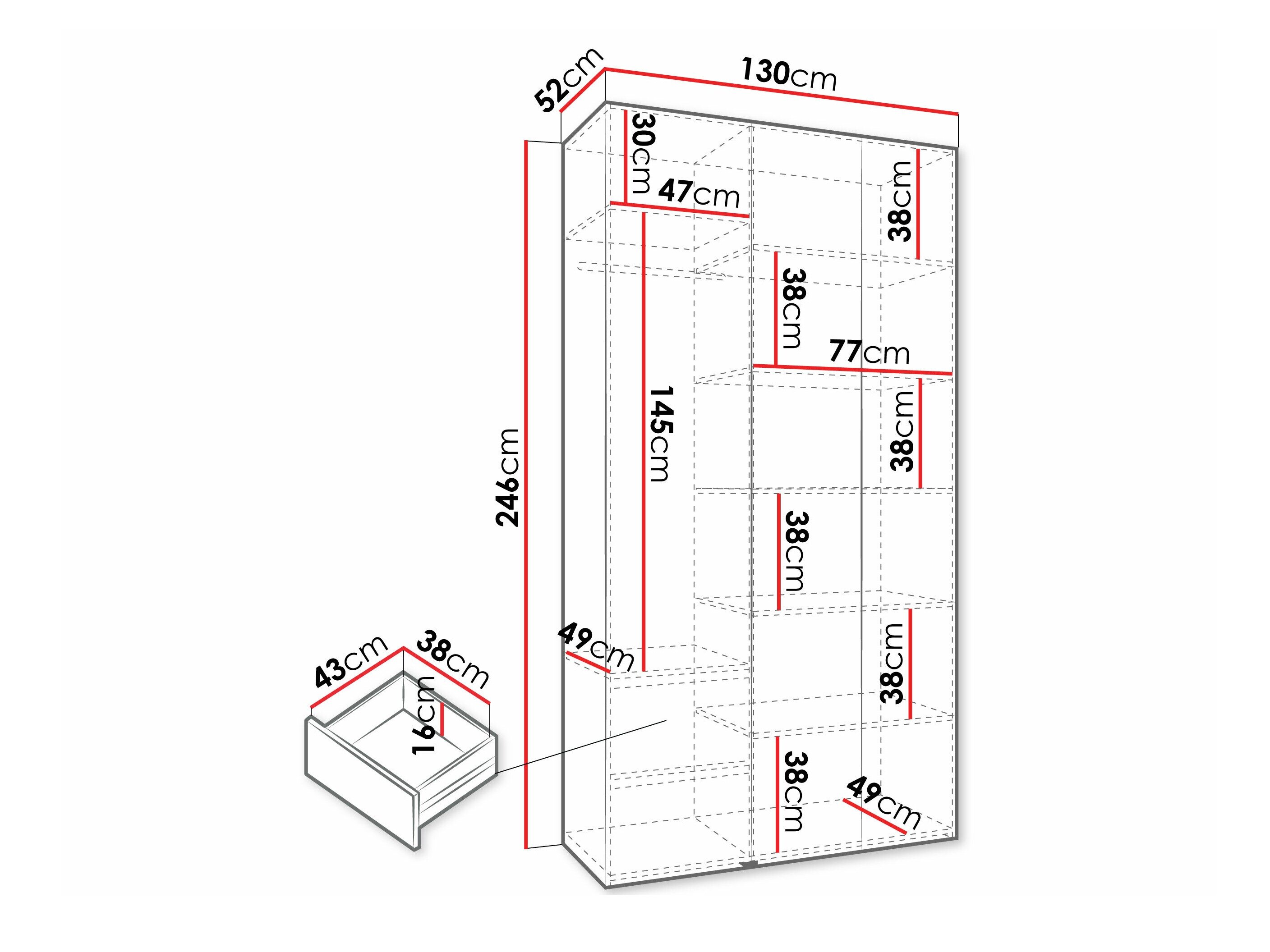 Garderobeskab Hartford 571 (Hvid)