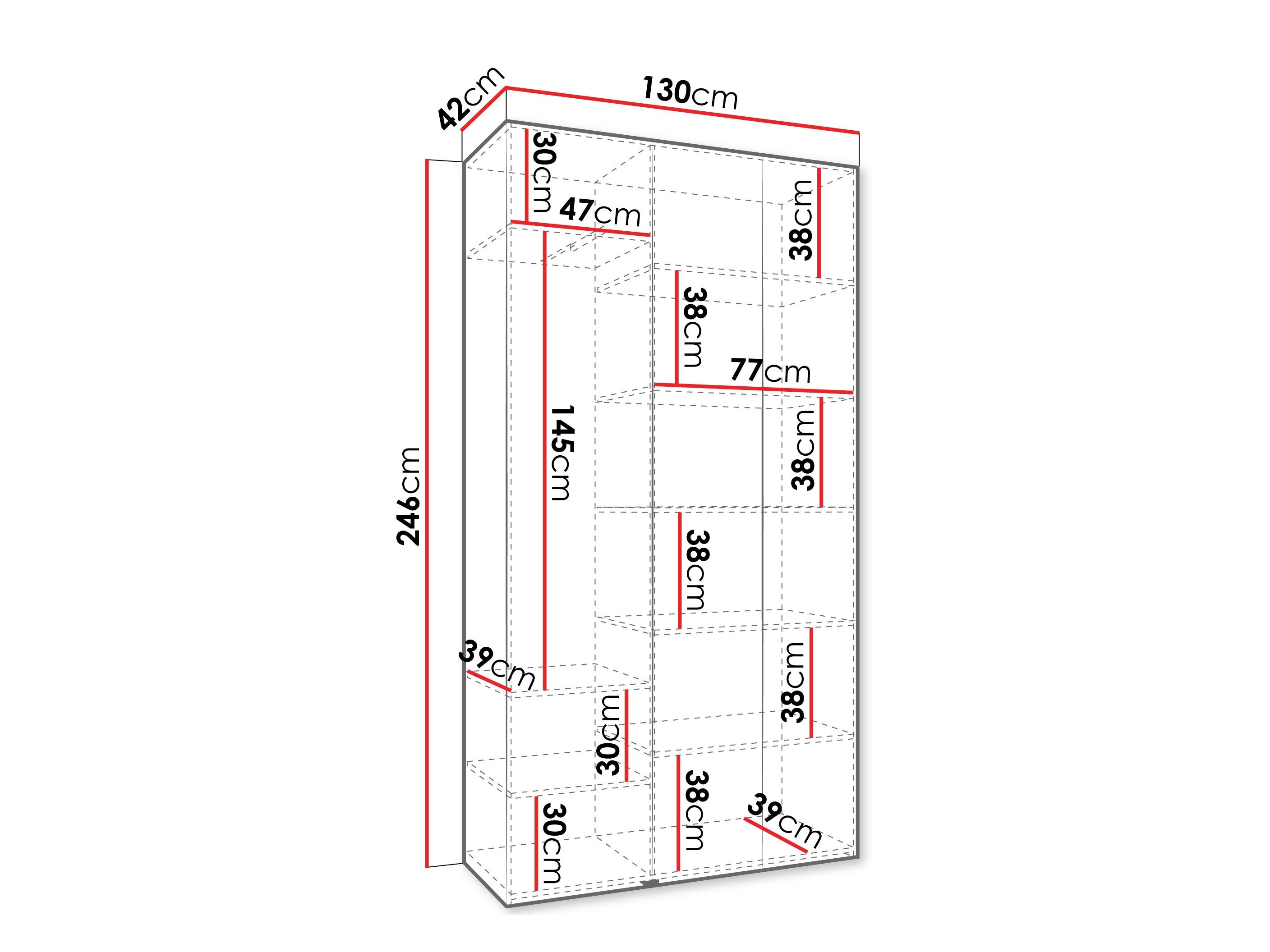Garderobeskab Hartford 571 (Kashmir)
