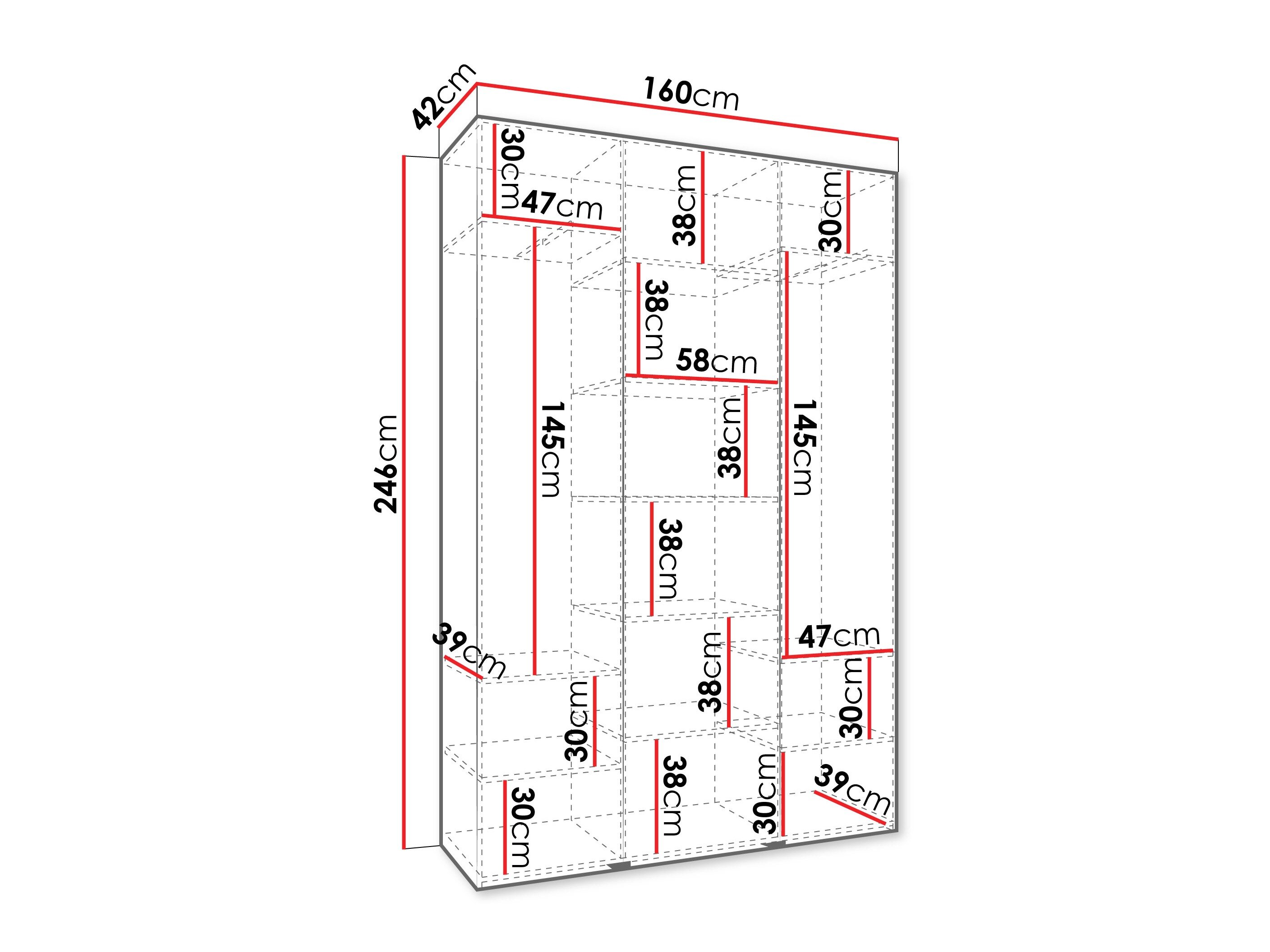 Garderobeskab Hartford 571 (Kashmir)