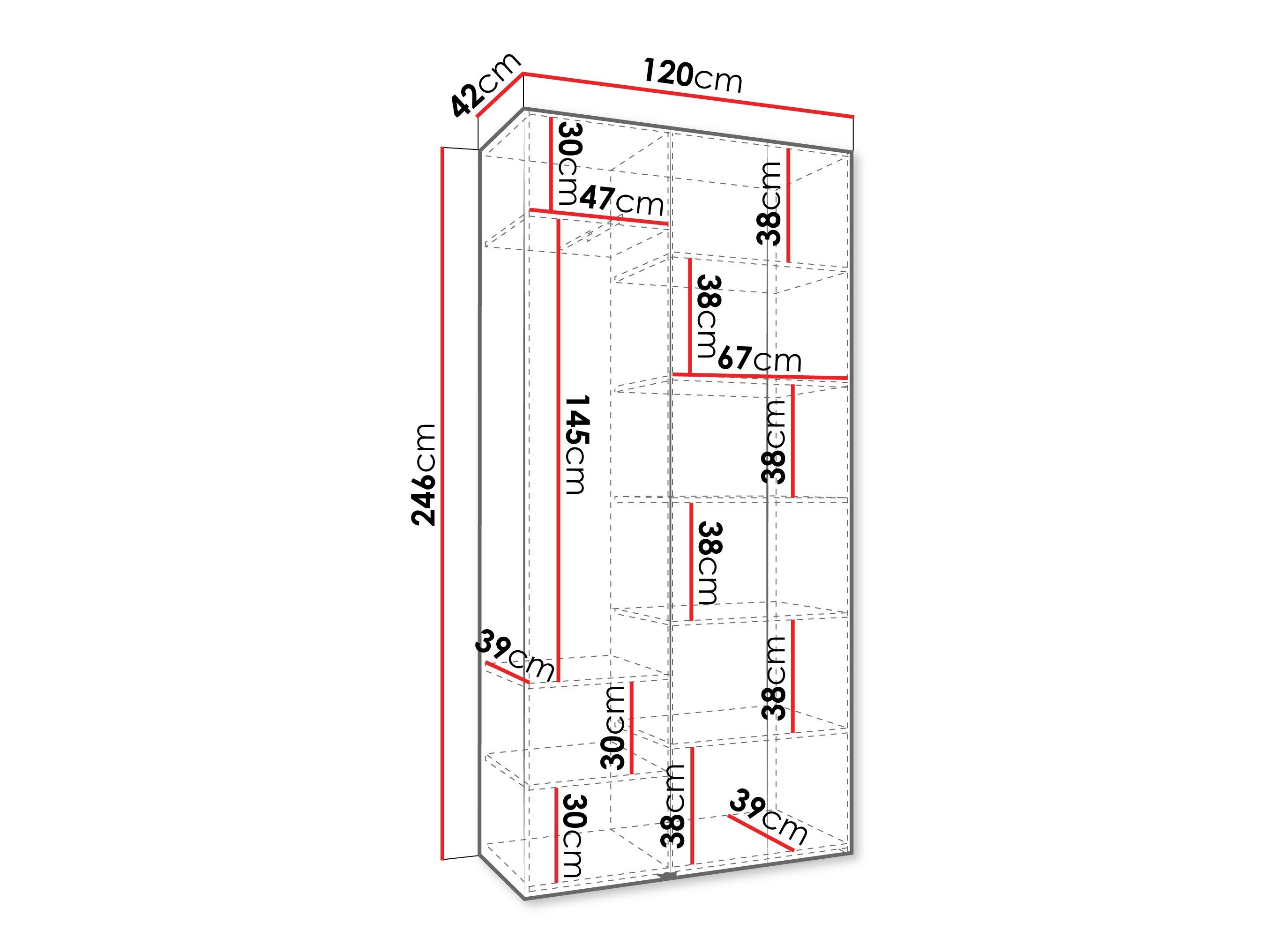 Garderobeskab Hartford 571 (Kashmir)