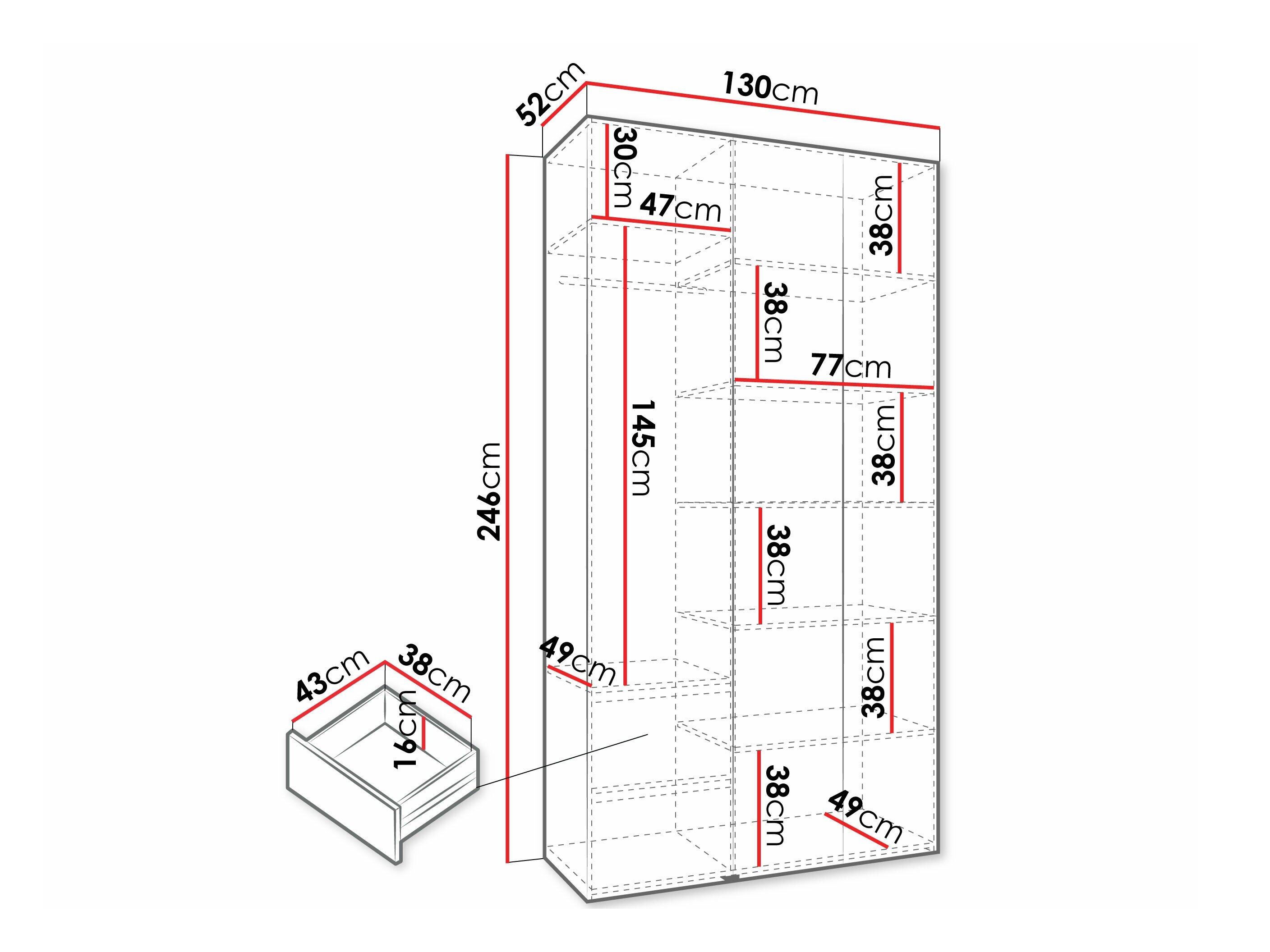 Garderobeskab Hartford 571 (Kashmir)