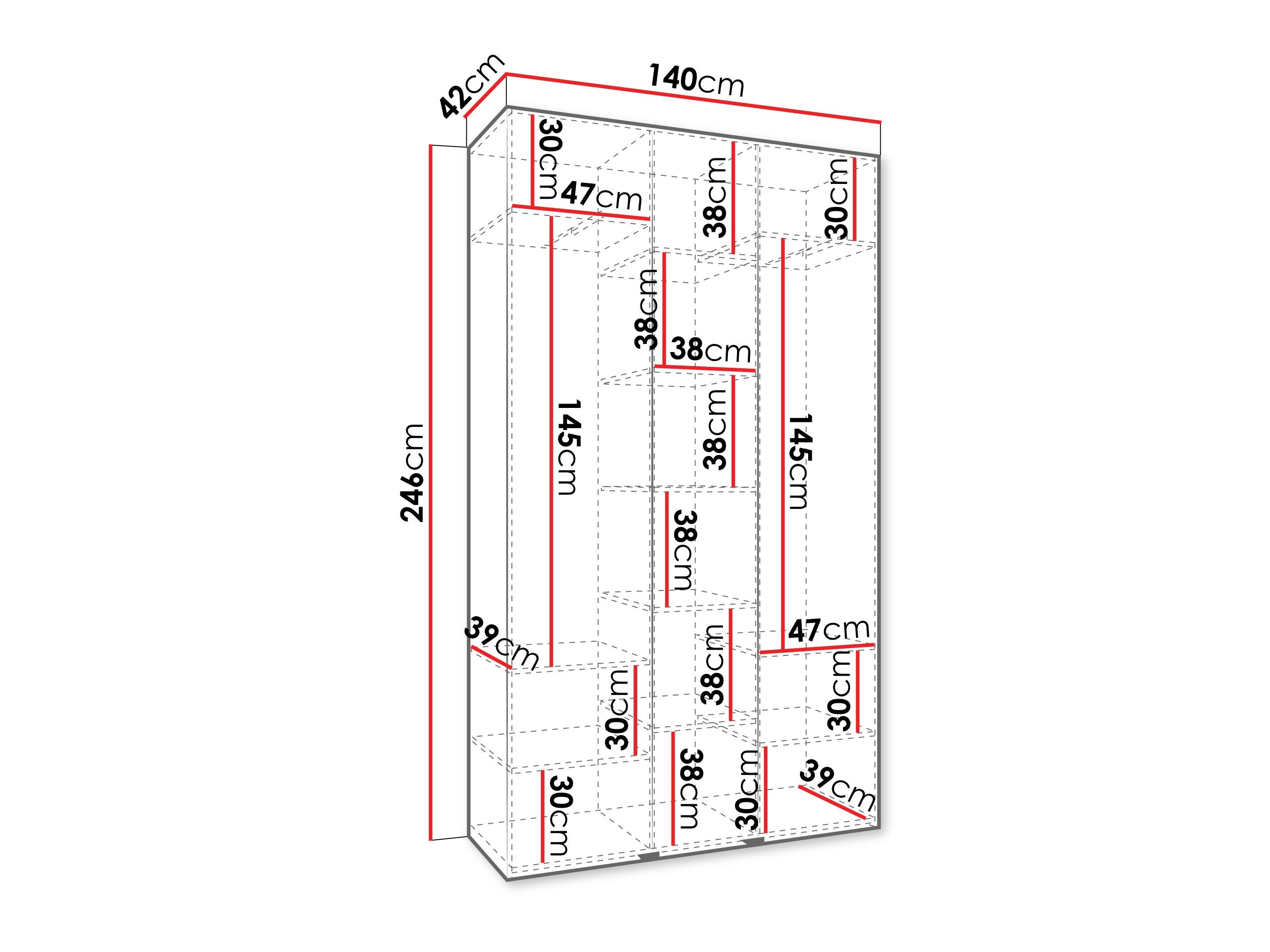 Garderobeskab Hartford 571 (Kashmir)