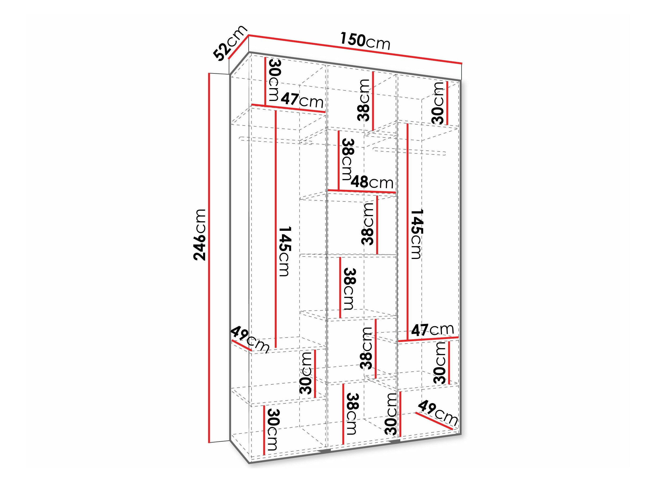 Garderobeskab Hartford 571 (Kashmir)
