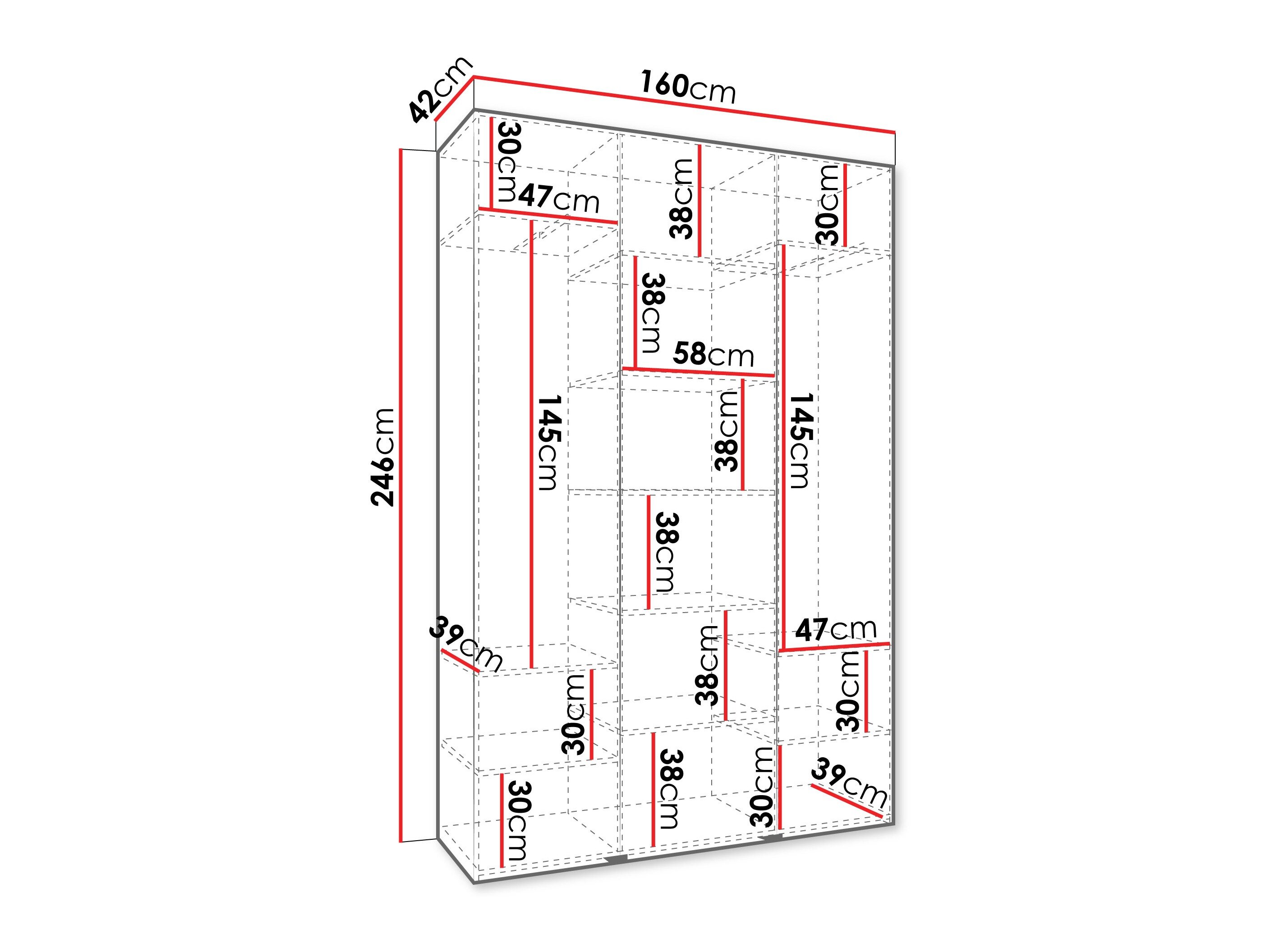 Garderobeskab Hartford 571 (Kashmir)
