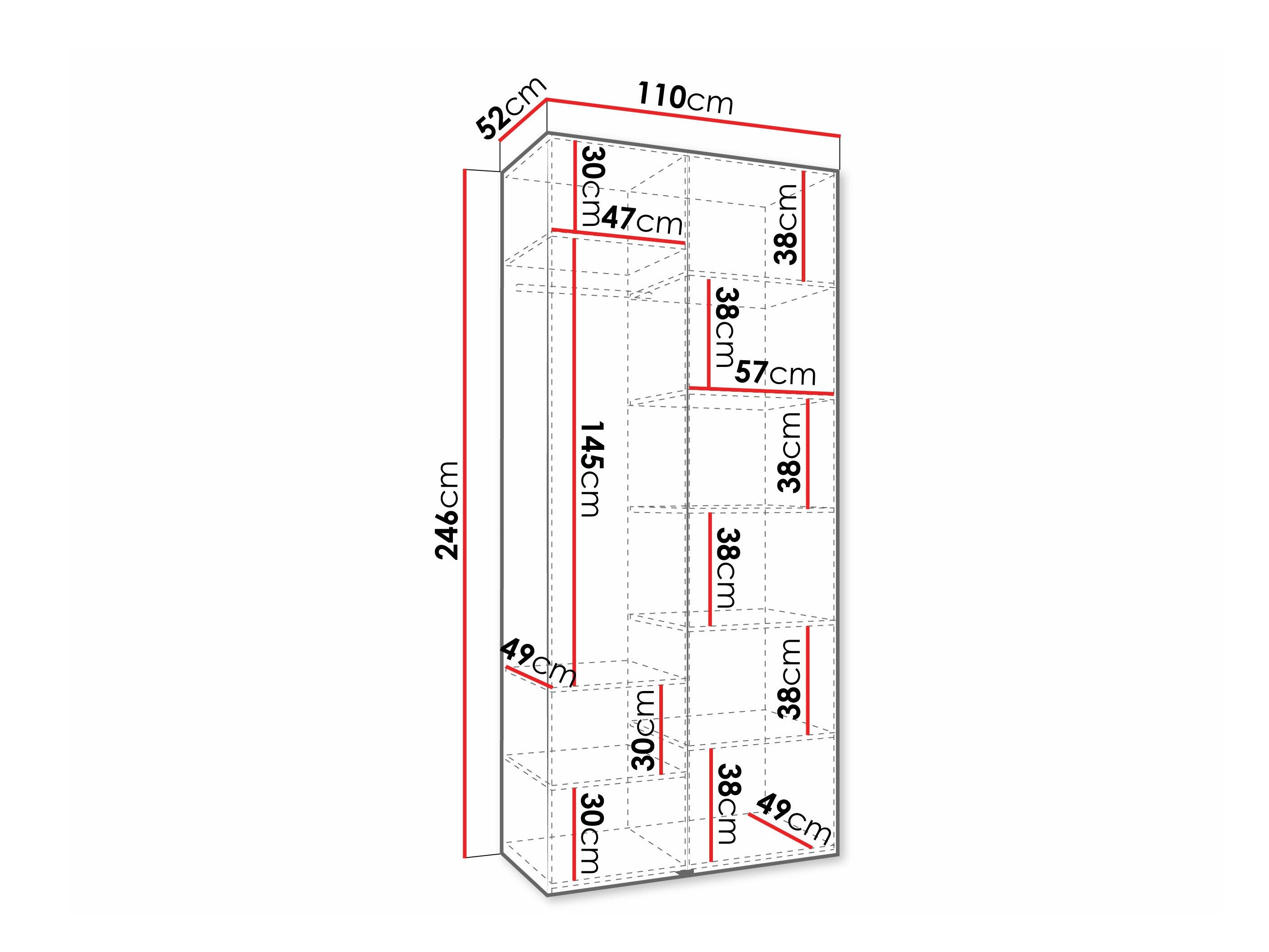 Garderobeskab Hartford 572 (Hvid)