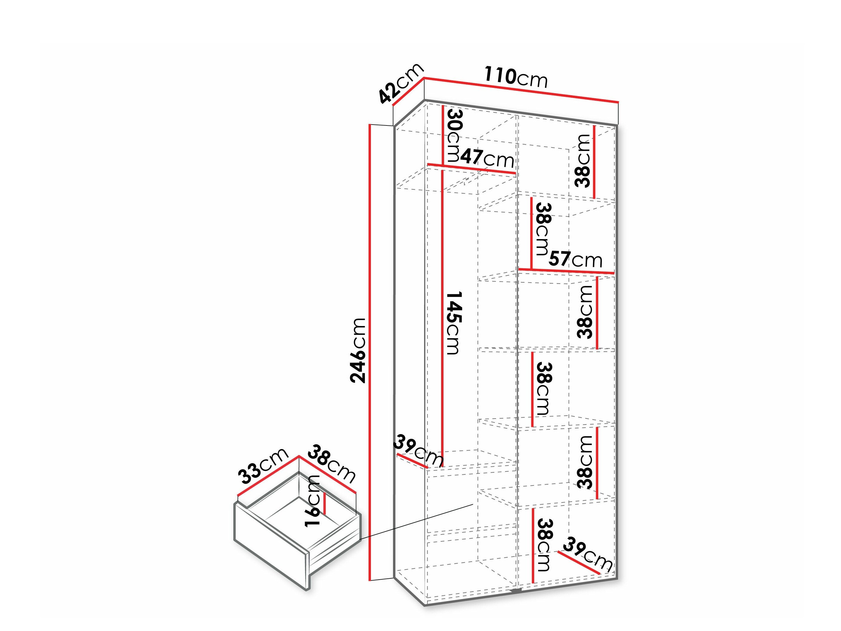 Garderobeskab Hartford 572 (Hvid)