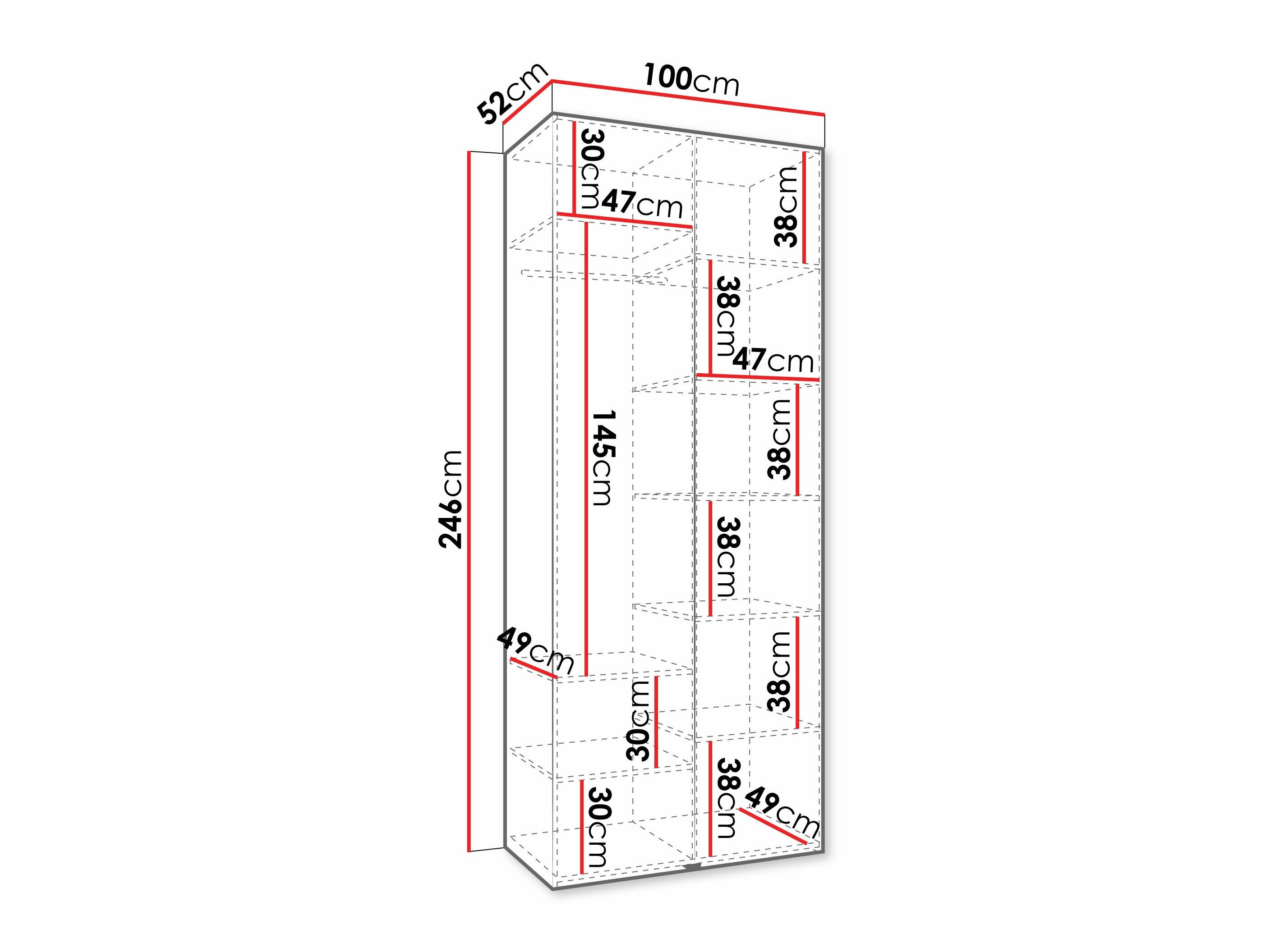 Garderobeskab Hartford 572 (Kashmir)