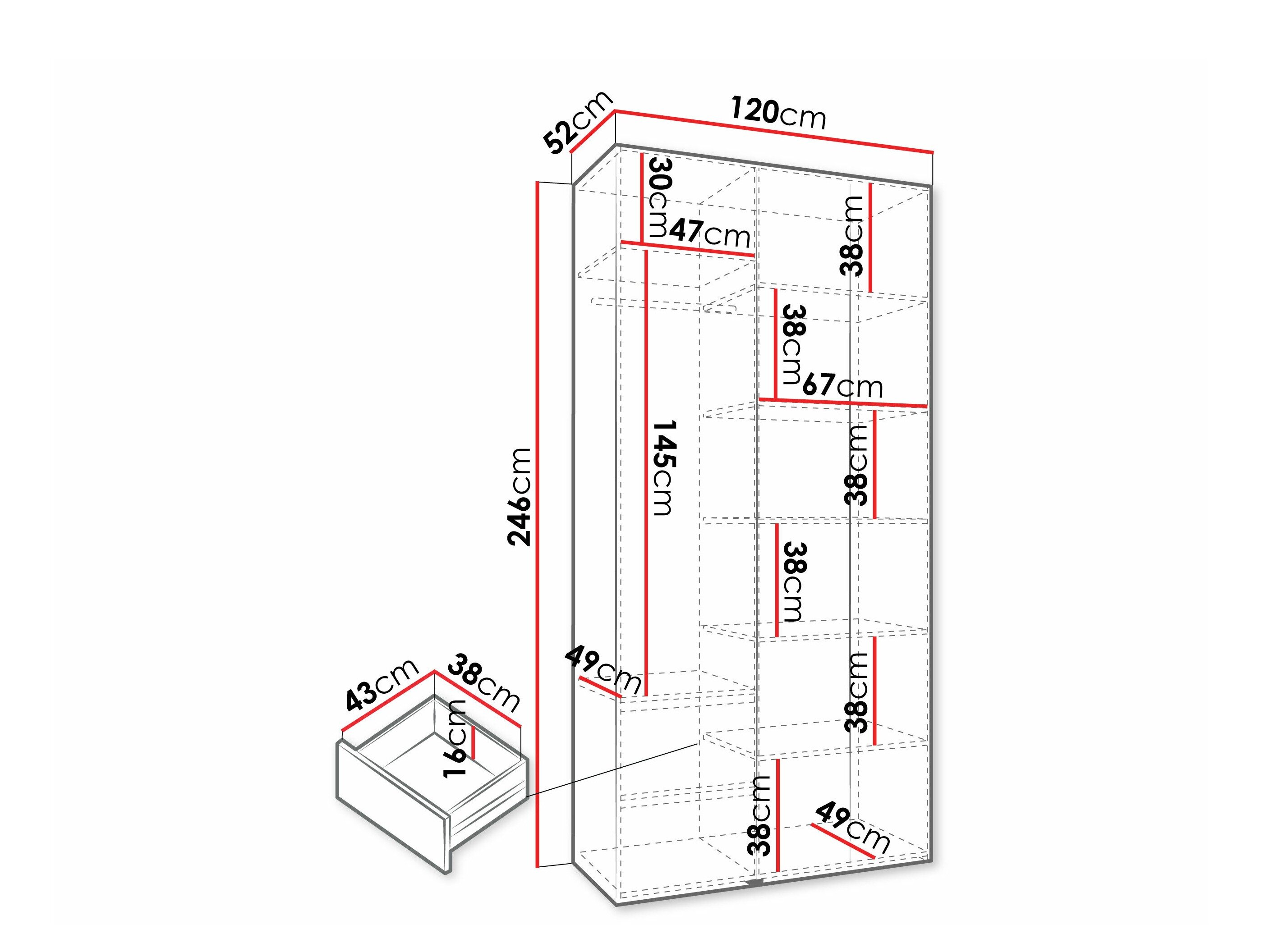 Garderobeskab Hartford 573 (Kashmir)