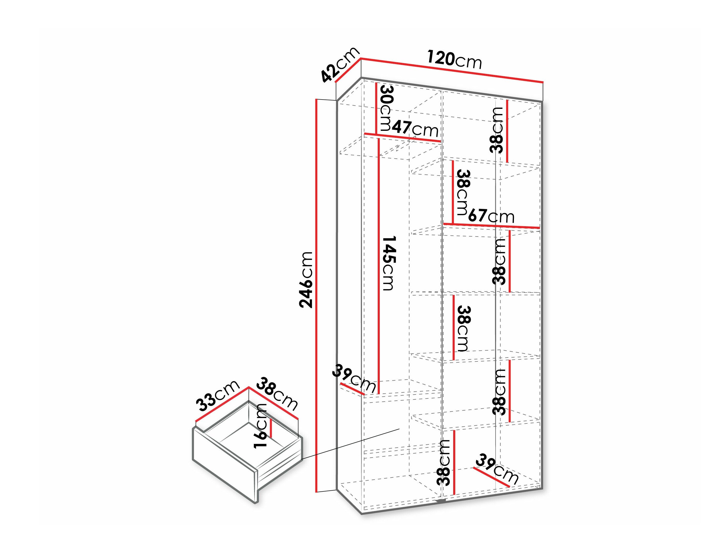 Garderobeskab Hartford 573 (Kashmir)