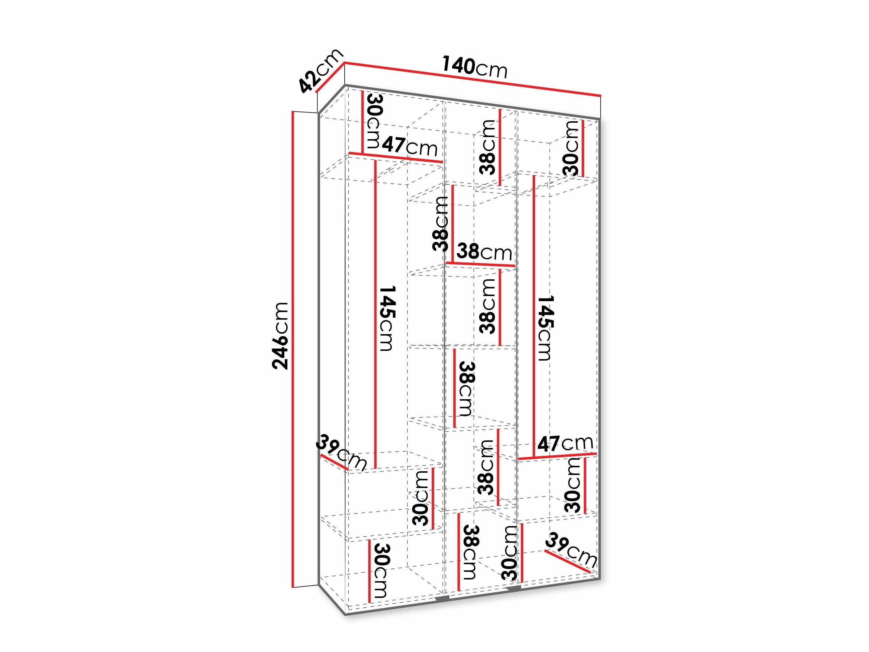 Garderobeskab Hartford 573 (Kashmir)