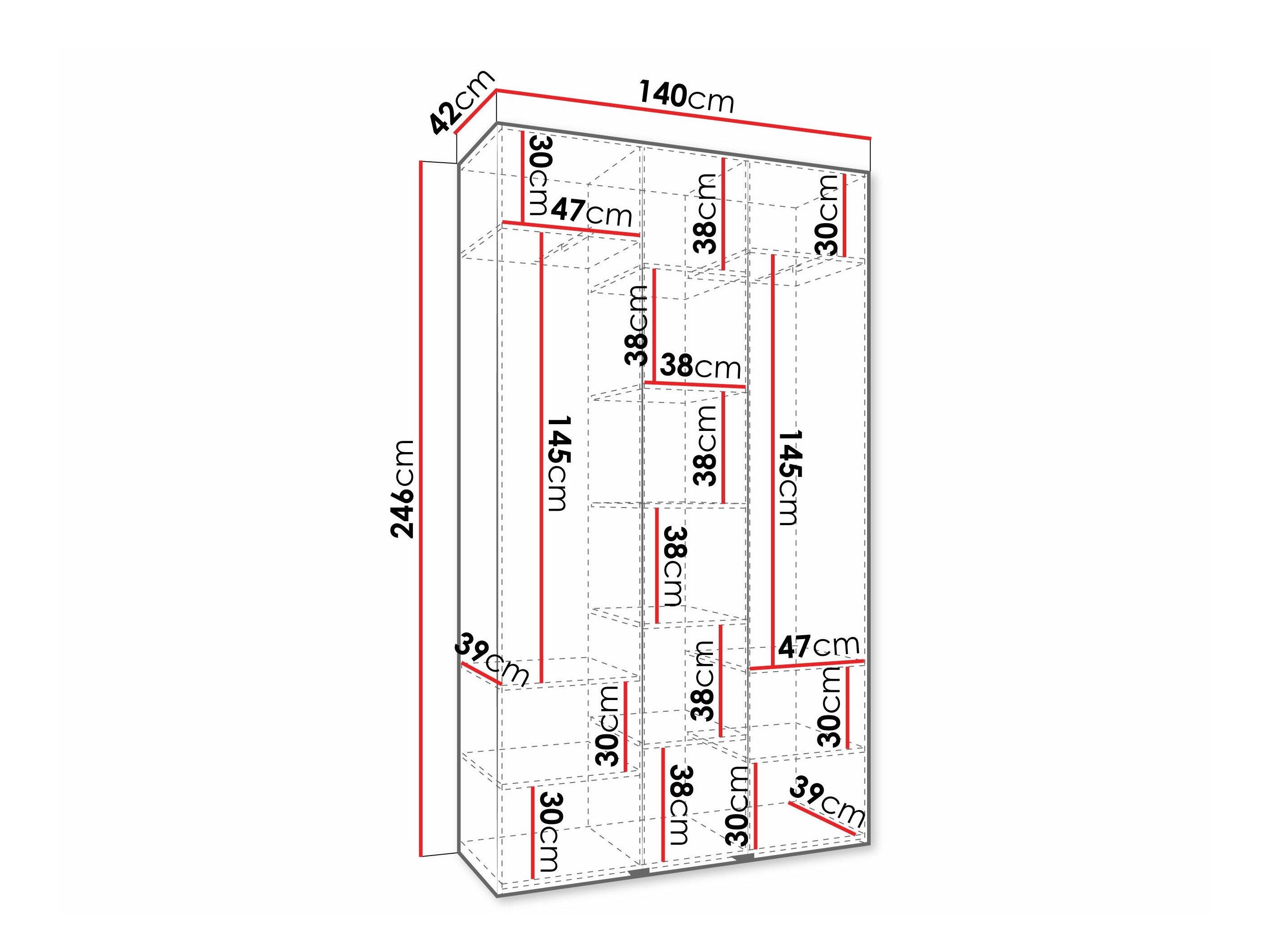Garderobeskab Hartford 573 (Kashmir)
