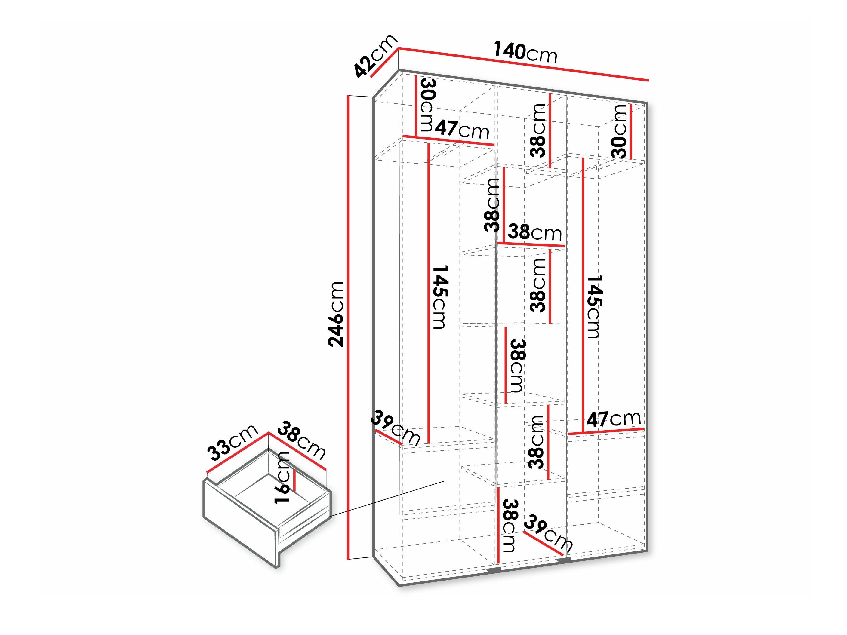 Garderobeskab Hartford 573 (Kashmir)