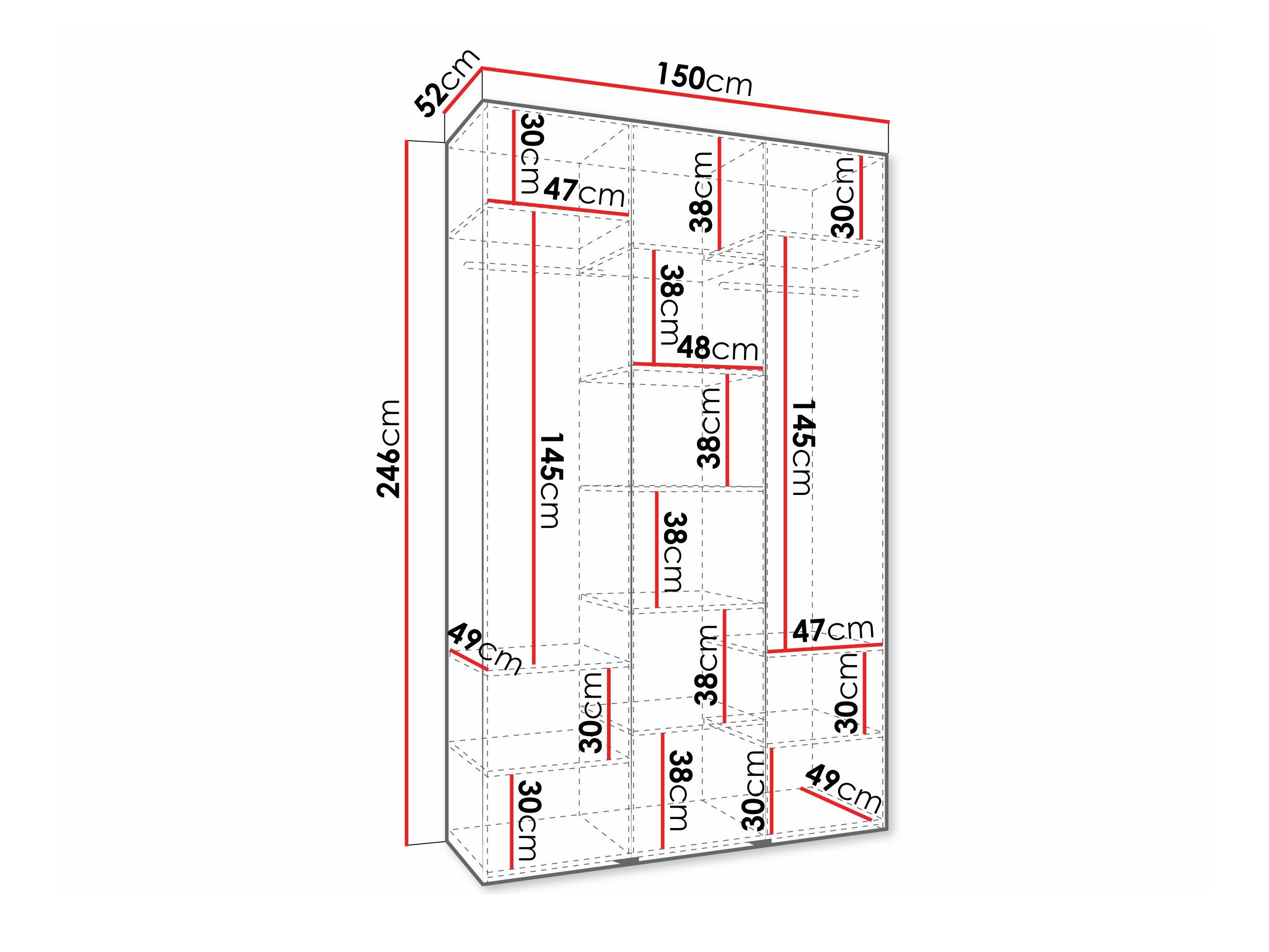 Garderobeskab Hartford 573 (Kashmir)