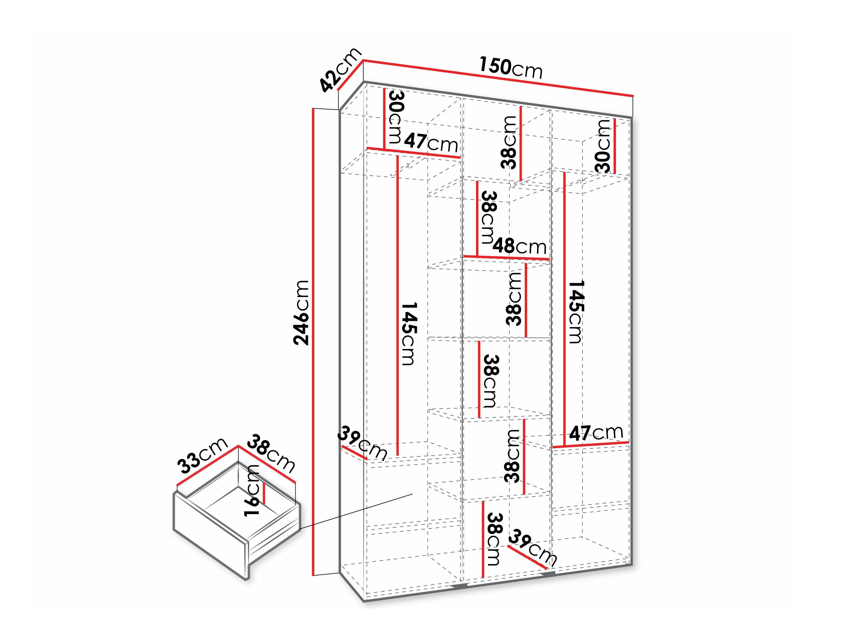 Garderobeskab Hartford 573 (Kashmir)