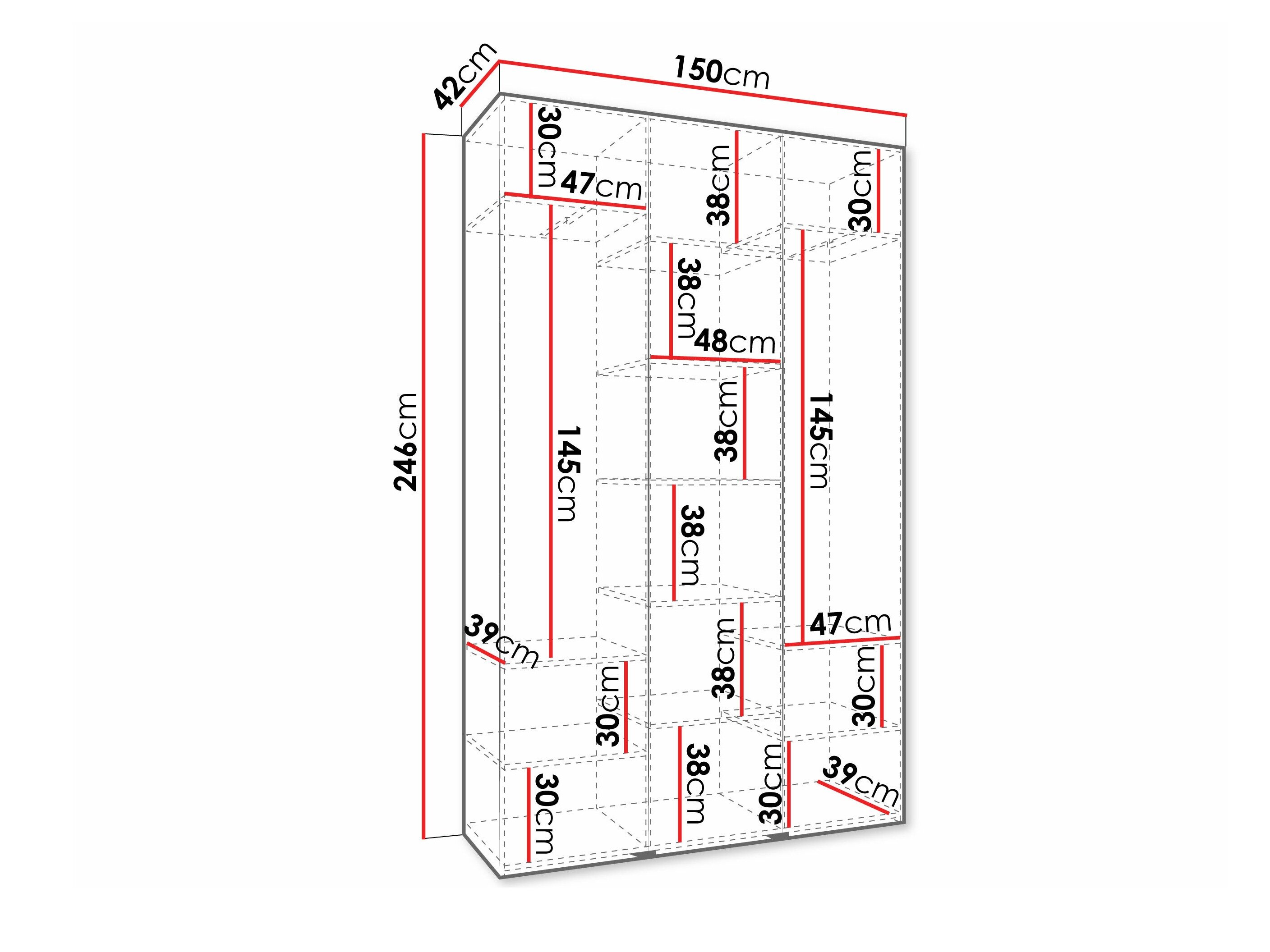 Garderobeskab Hartford 573 (Kashmir)
