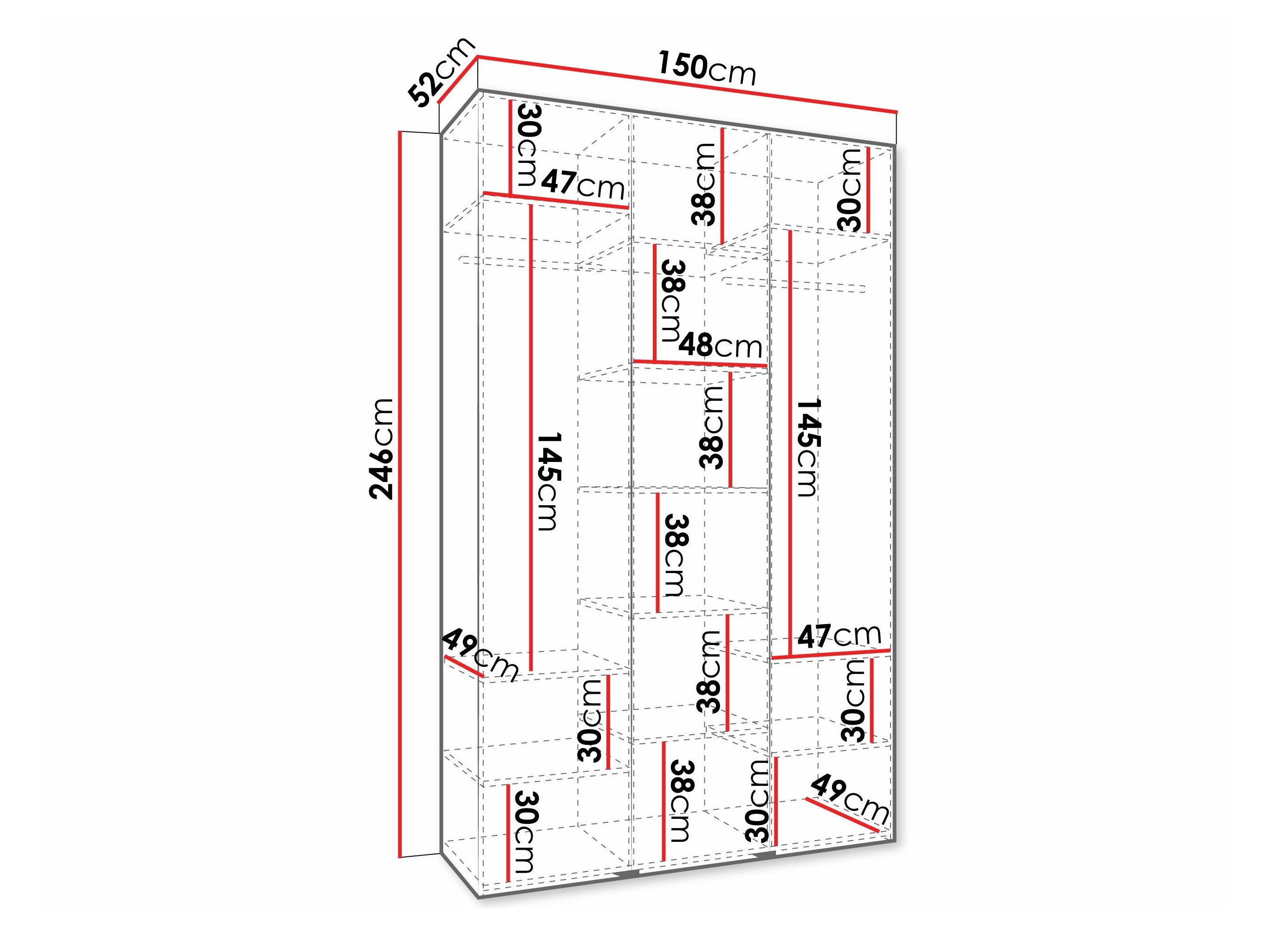 Garderobeskab Hartford 573 (Kashmir)