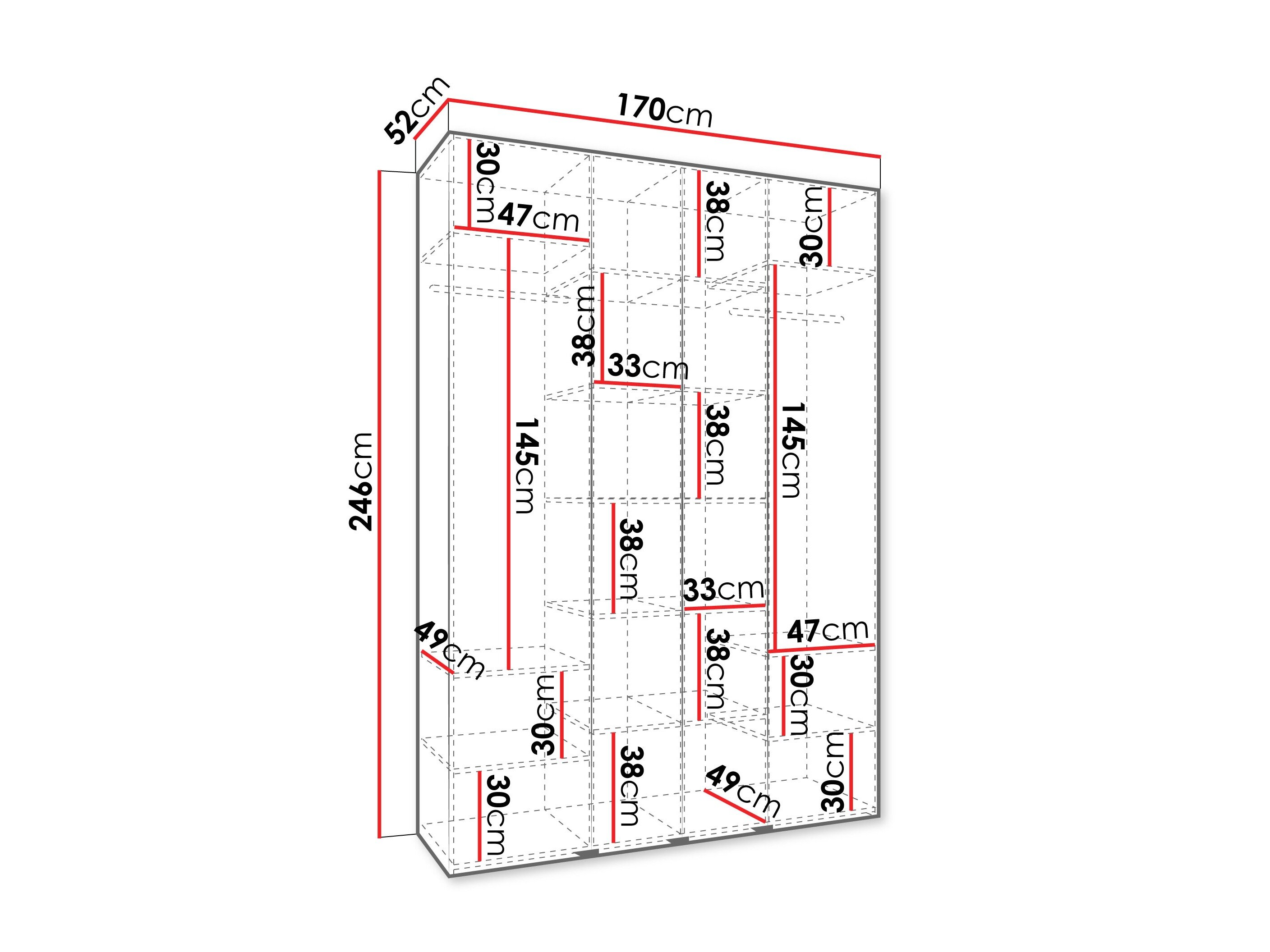 Garderobeskab Hartford 574 (Kashmir)